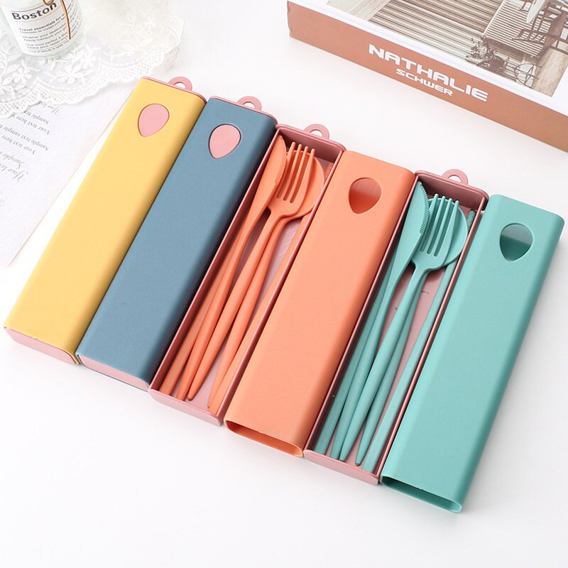 Sustainable Dining Made Easy: Builditfy's Eco-Friendly Wheat Straw Cutlery Set