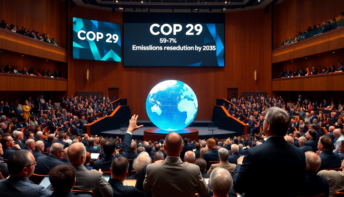 COP29 Unveils Ambitious New Climate Goal: 59-67% Emissions Reduction by 2035