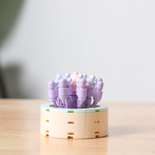 DIY Succulent Potted Plant Gift Set 2 - Building Block Flowers that Never Wilt - Builditfy