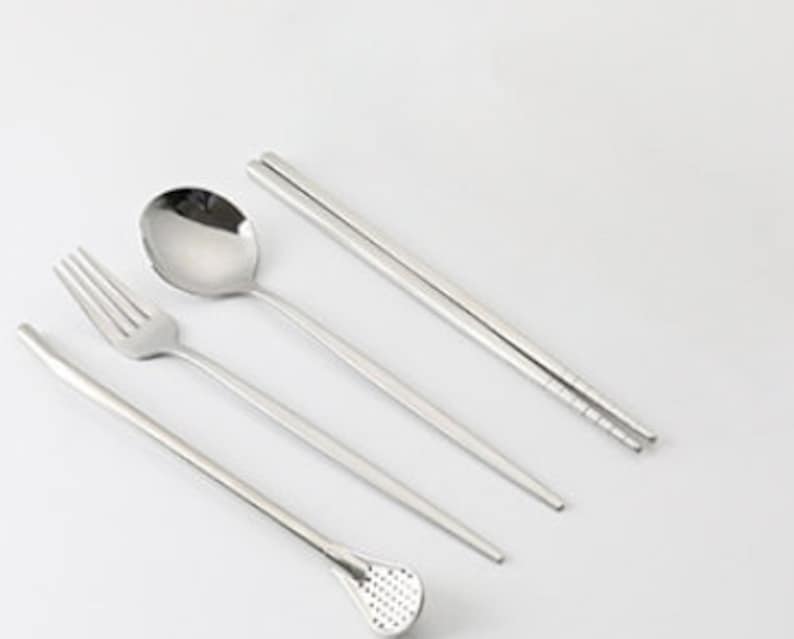 Stainless Steel Cutlery Set of 5 (With Tea spoon) - Builditfy