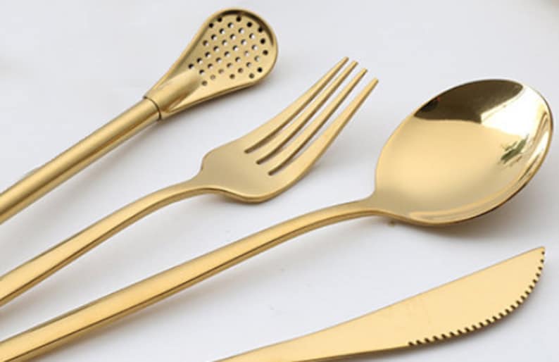 Stainless Steel Cutlery Set of 4 (No Tea Spoon) - Builditfy