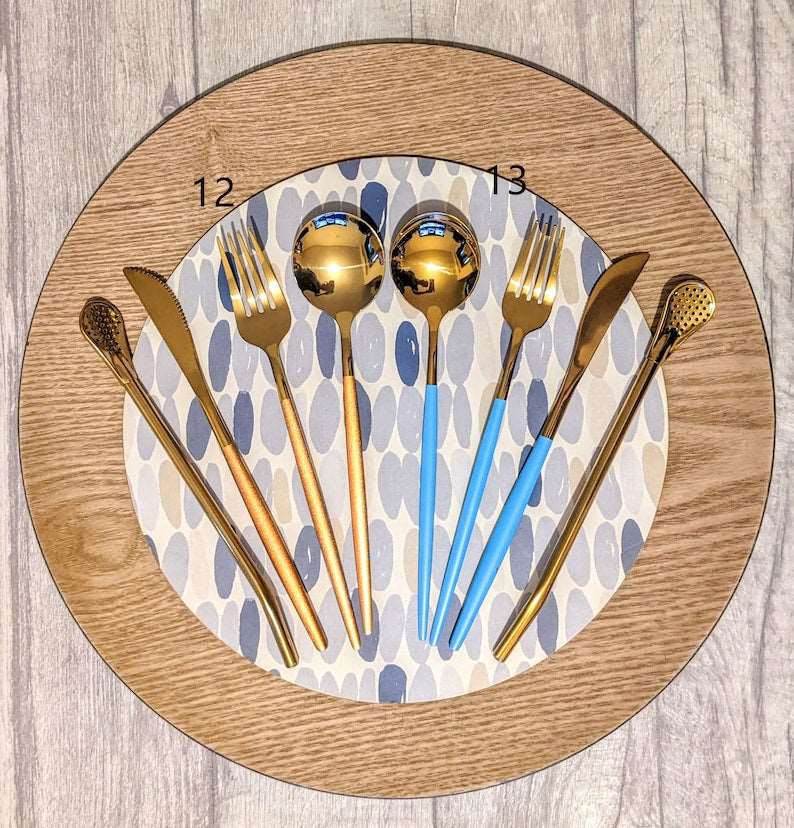 Stainless Steel Cutlery Set of 5 (With Tea spoon) - Builditfy