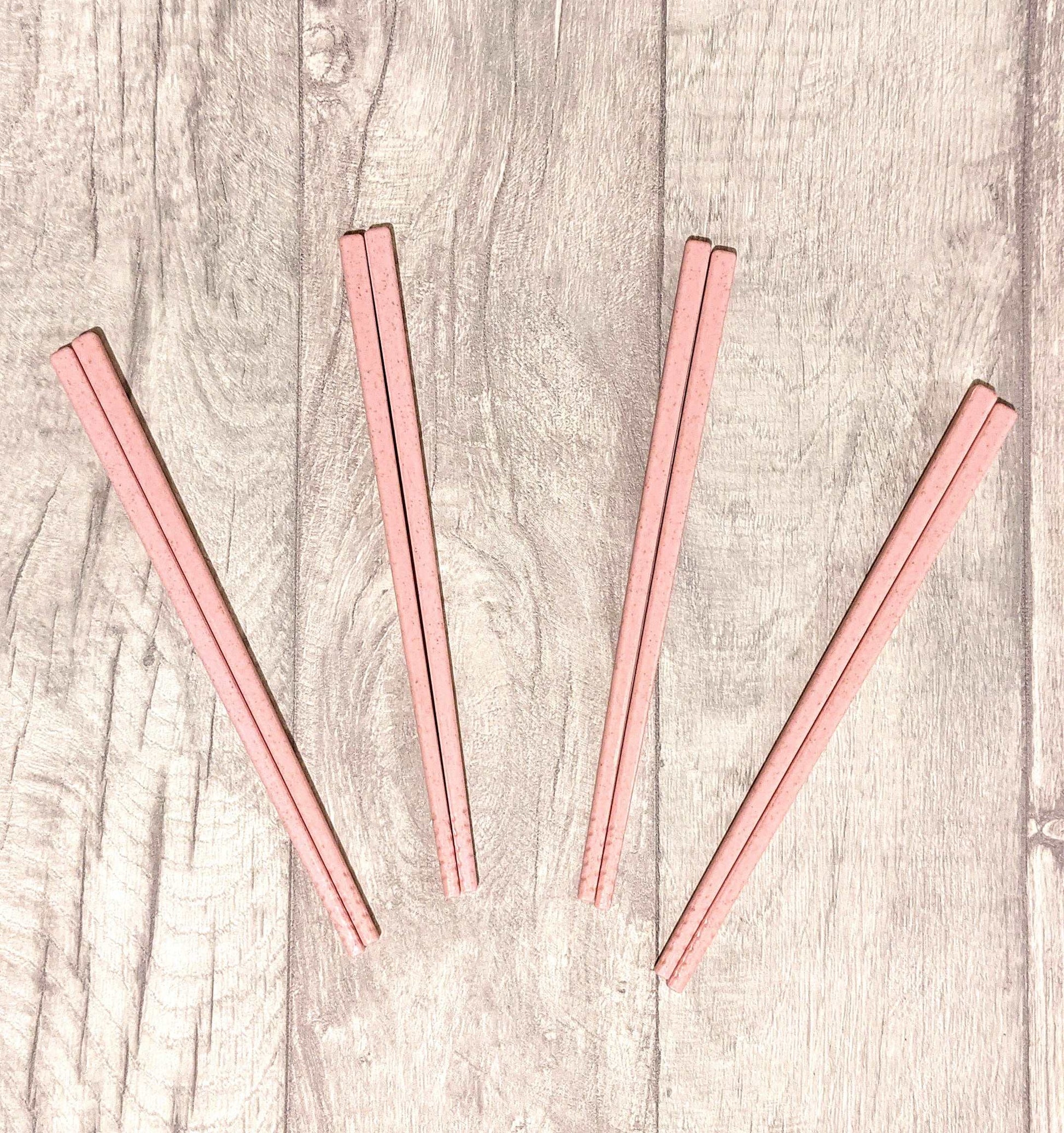 Sustainable Wheat Straw Chopsticks Set - 4 Pairs, Eco-Conscious Dining Essentials - Builditfy