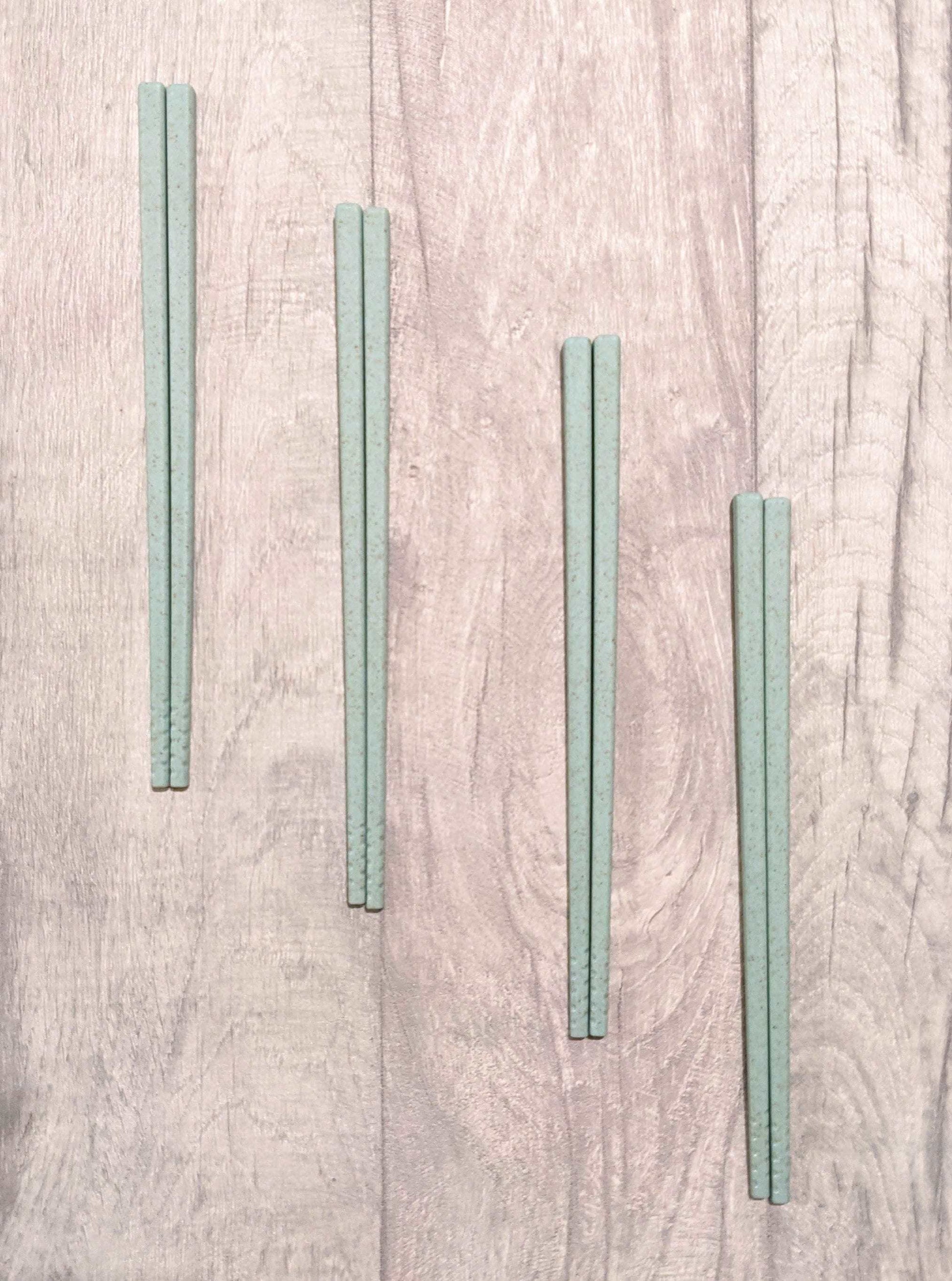 Sustainable Wheat Straw Chopsticks Set - 4 Pairs, Eco-Conscious Dining Essentials - Builditfy