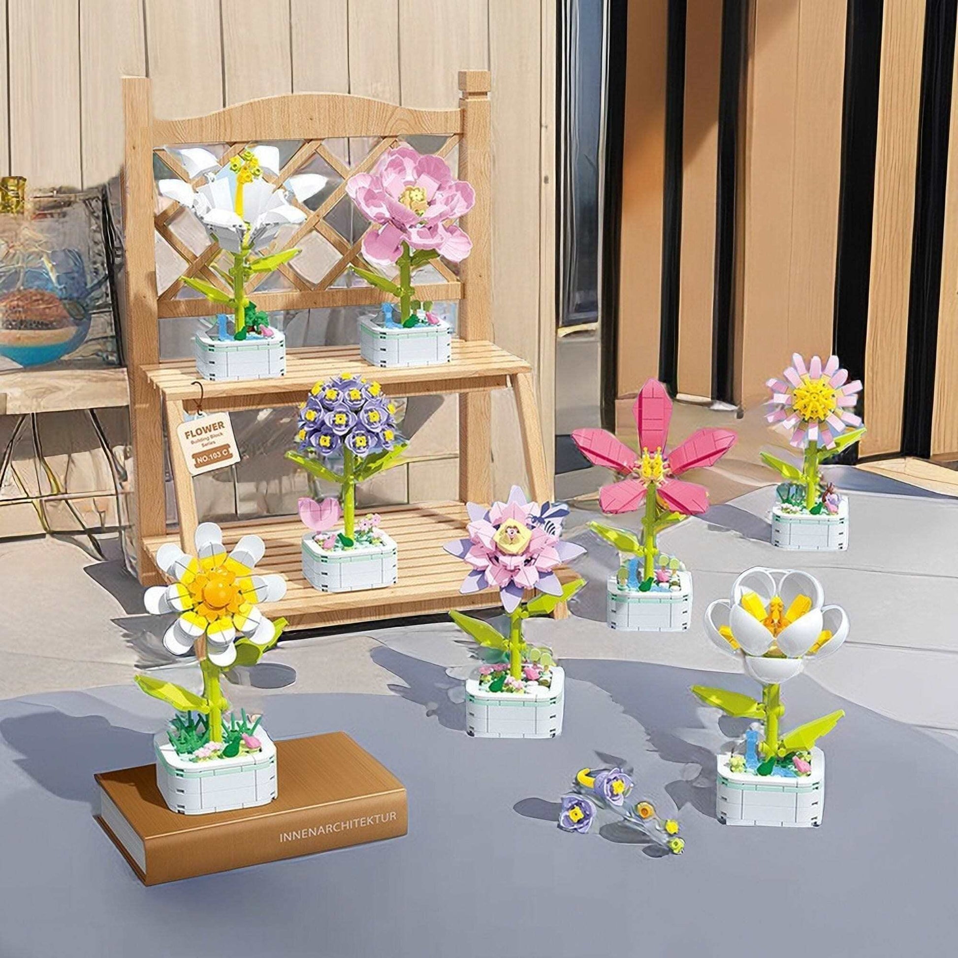 DIY Floral Bliss: Craft Your Own Eternal Garden with Flower Building Block Kits - Builditfy