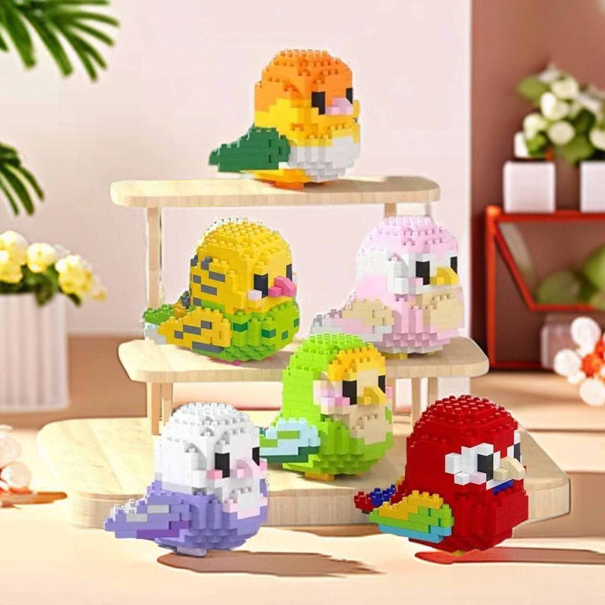 DIY Bird Nano Blocks Brick Sets - Charming Collectible Miniature Bird Figures with Movable Wings - Builditfy