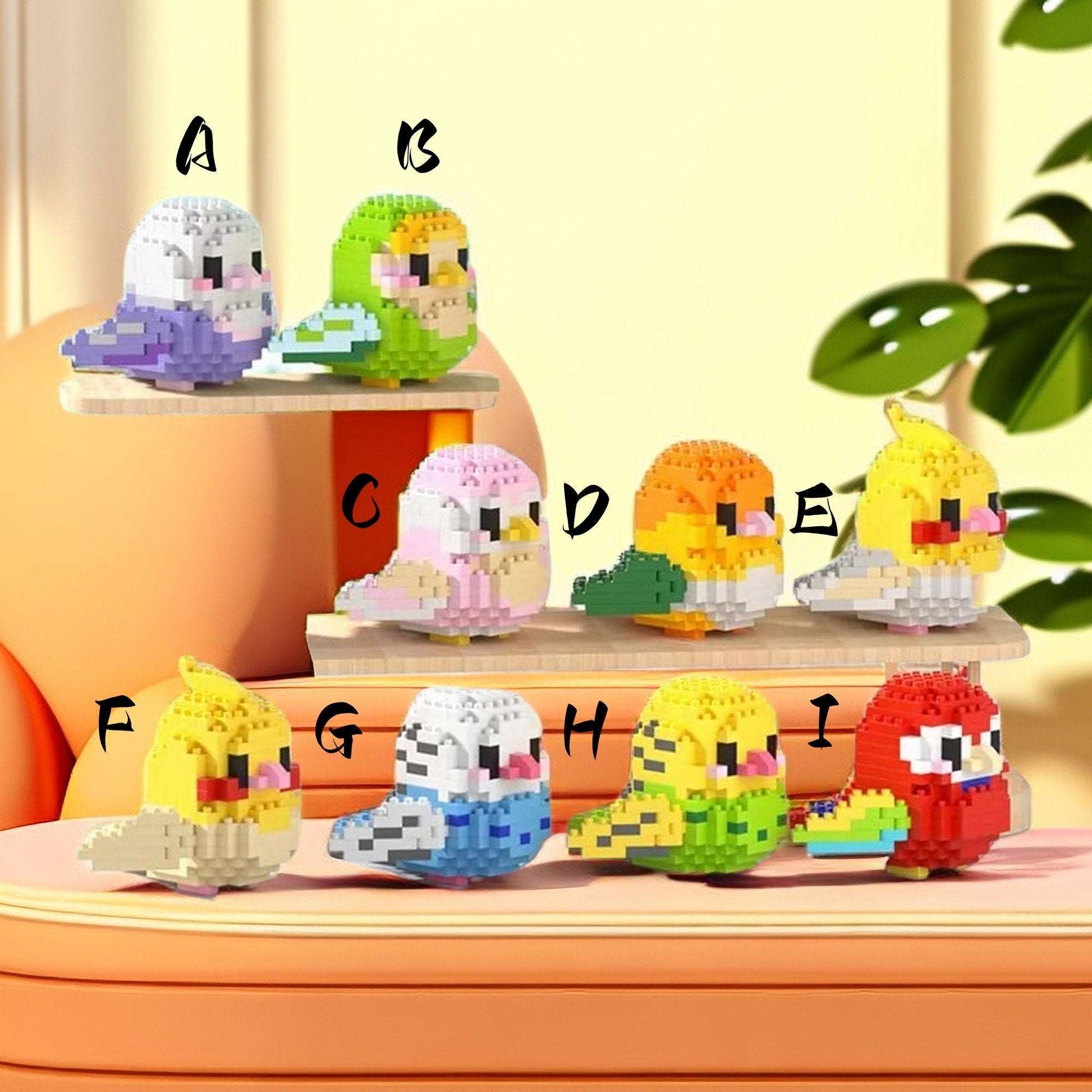 DIY Bird Nano Blocks Brick Sets - Charming Collectible Miniature Bird Figures with Movable Wings - Builditfy