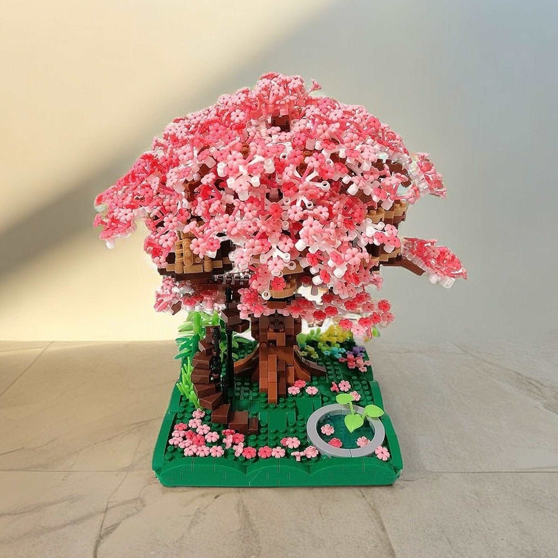 Build-Your-Own Enchanting Cherry Blossom Treehouse Building Kit - 2008 pcs, Detailed Collectible Model - Perfect for Experienced Builders - Builditfy