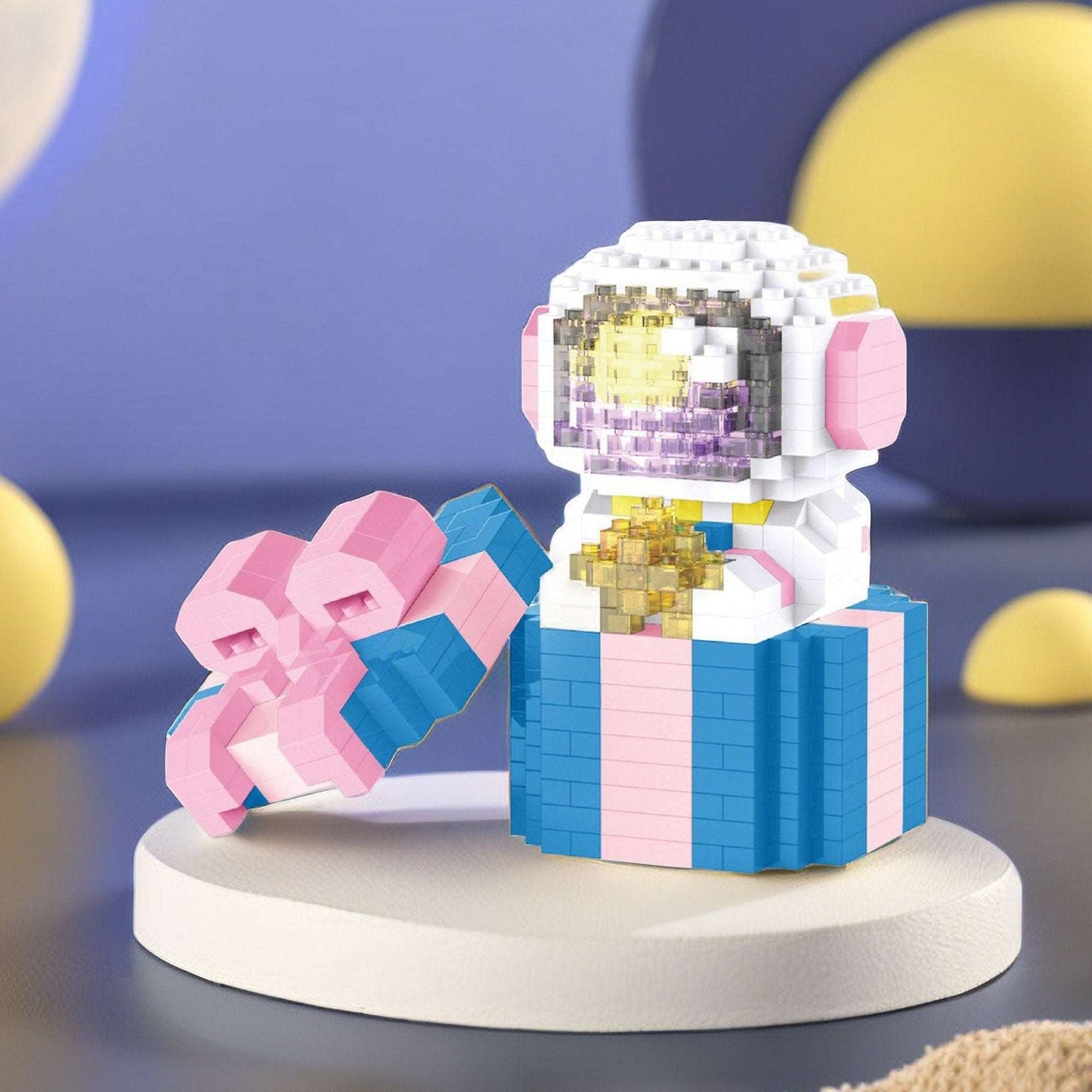 DIY Galactic Space Explorer Mini Brick Sets - Astronaut Figures Nano Blocks Building Kits with Glowing Feature - Builditfy
