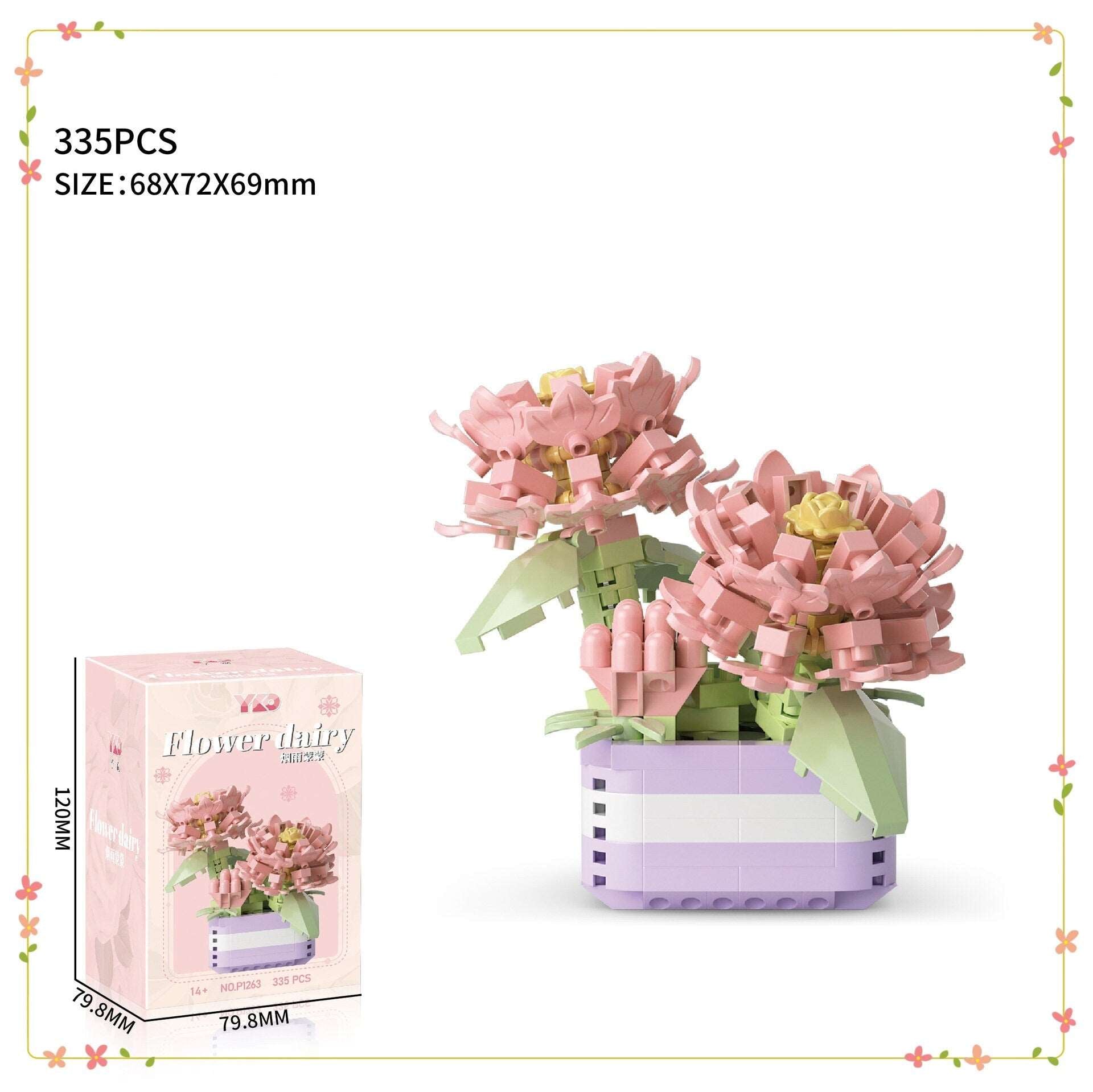 Creative DIY Botanical Flower Sets - Build-Your-Own Garden, Home Decor & Gift Idea, Option 1-6 - Builditfy