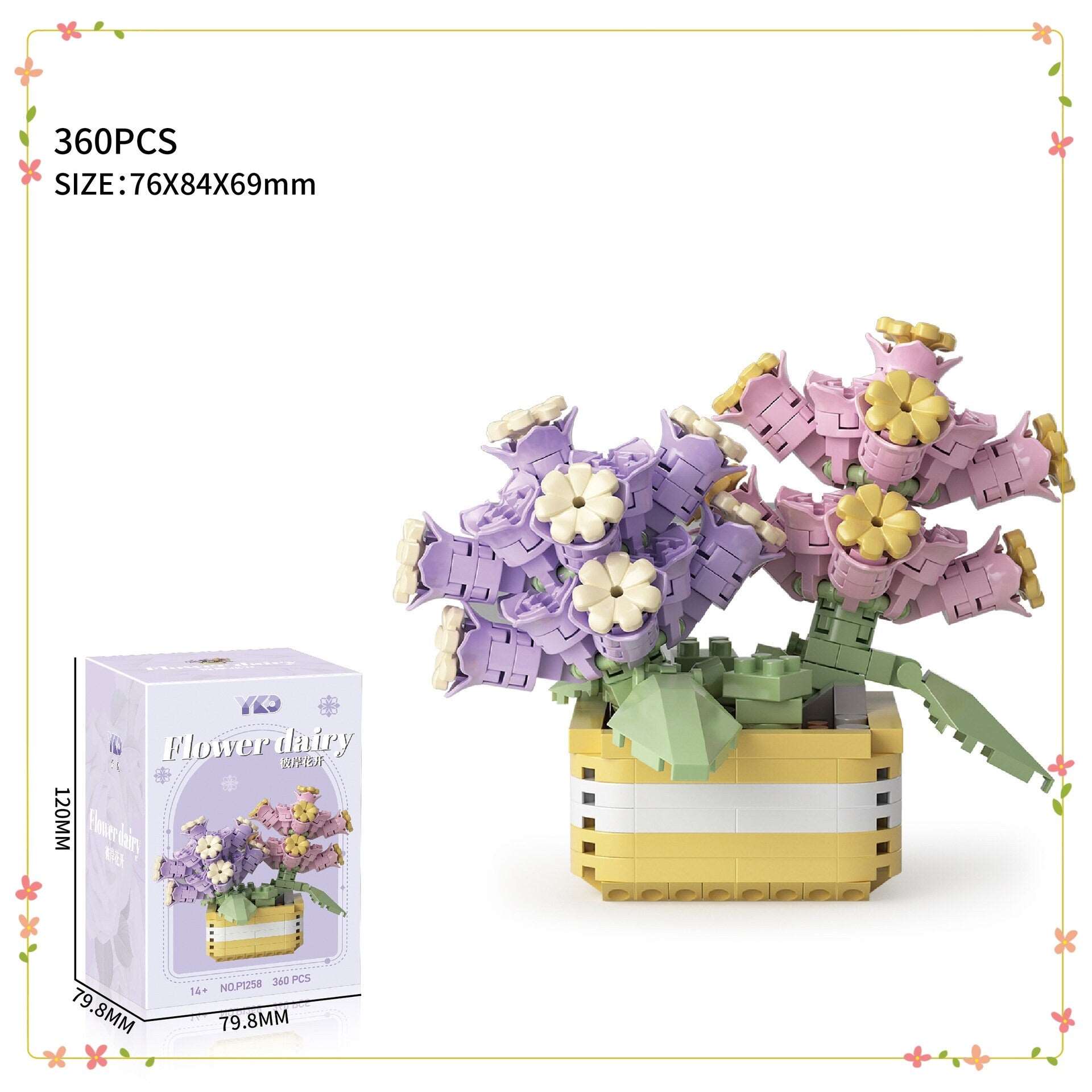 Creative DIY Botanical Flower Sets - Build-Your-Own Garden, Home Decor & Gift Idea, Option 1-6 - Builditfy