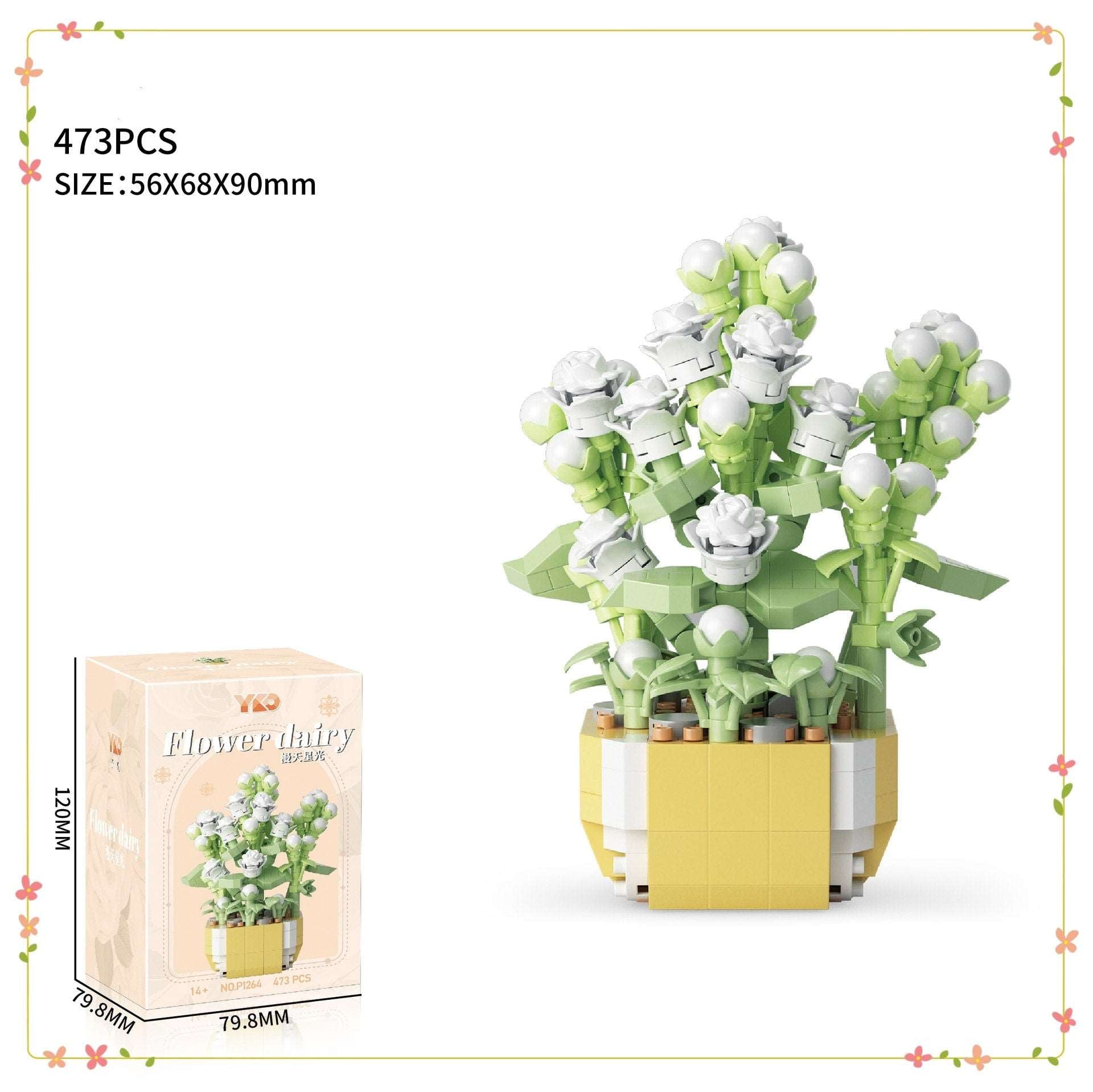 Creative DIY Botanical Flower Sets - Build-Your-Own Garden, Home Decor & Gift Idea, Option 1-6 - Builditfy