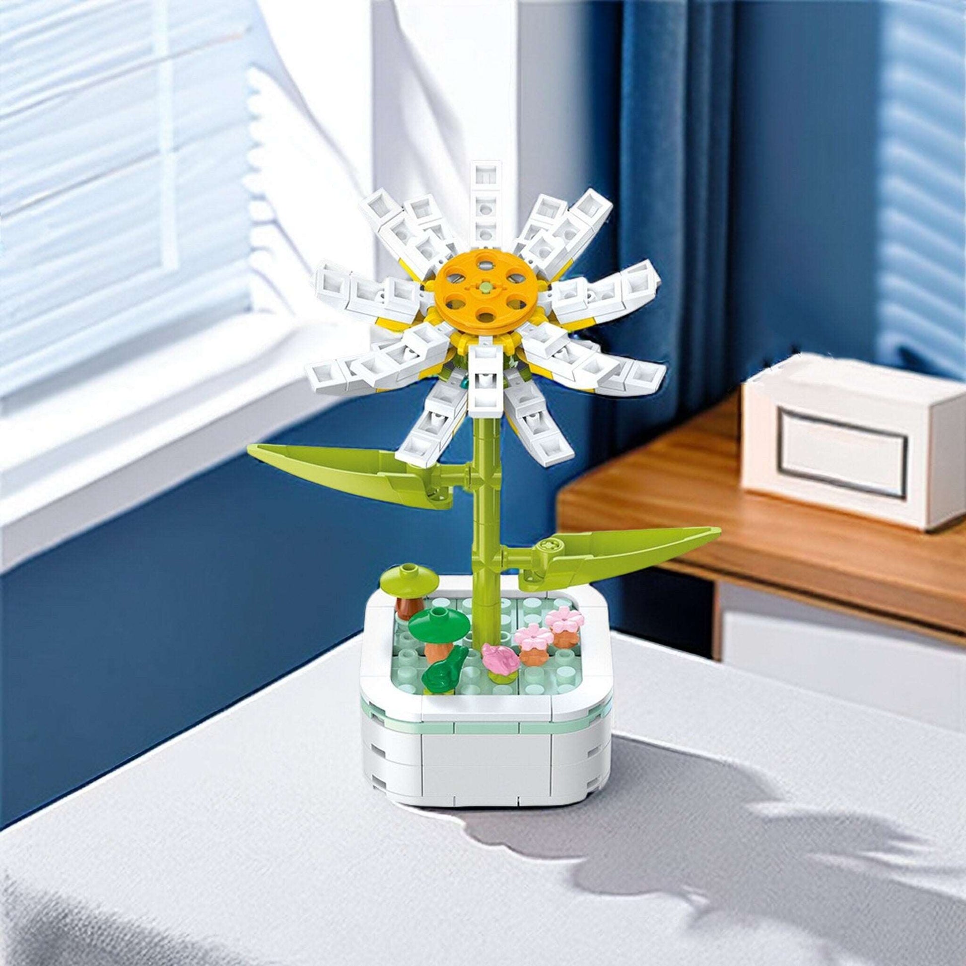 Daisy - DIY Floral Bliss: Craft Your Own Eternal Garden with Flower Building Block Kits - Builditfy