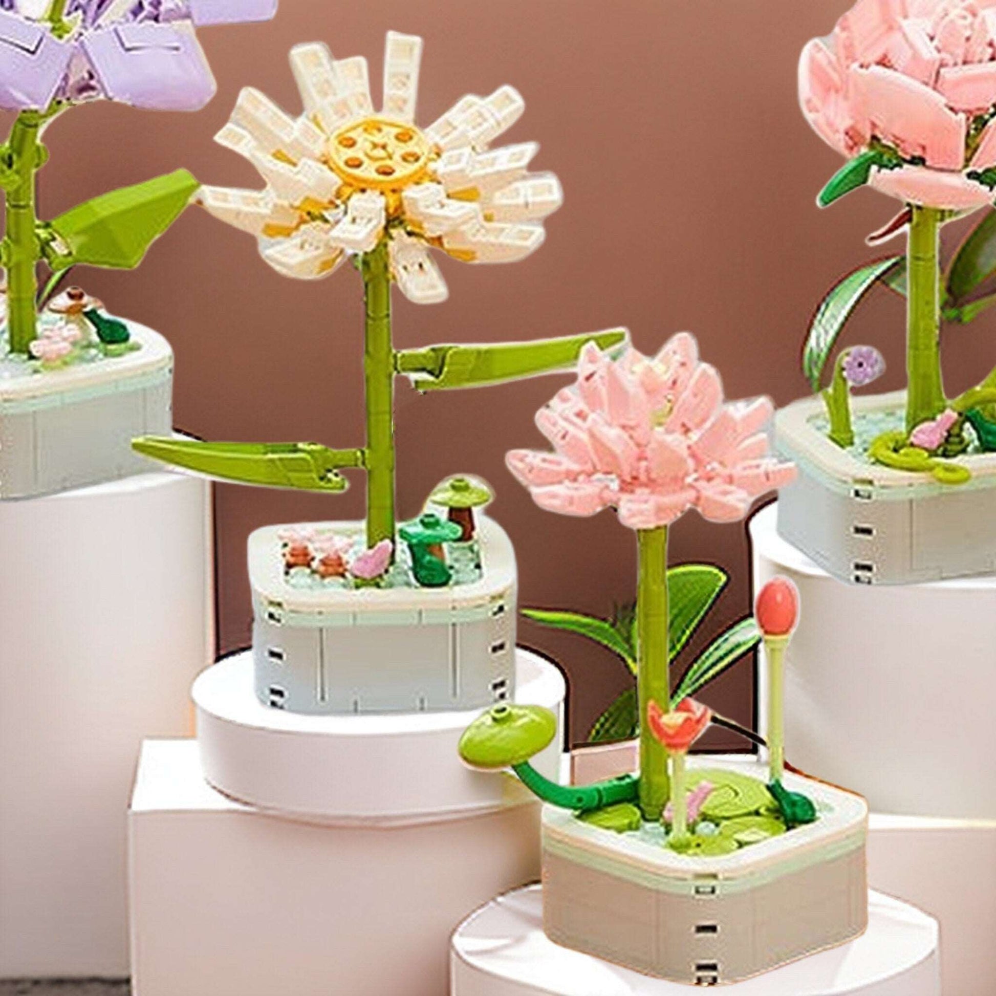Daisy - DIY Floral Bliss: Craft Your Own Eternal Garden with Flower Building Block Kits - Builditfy