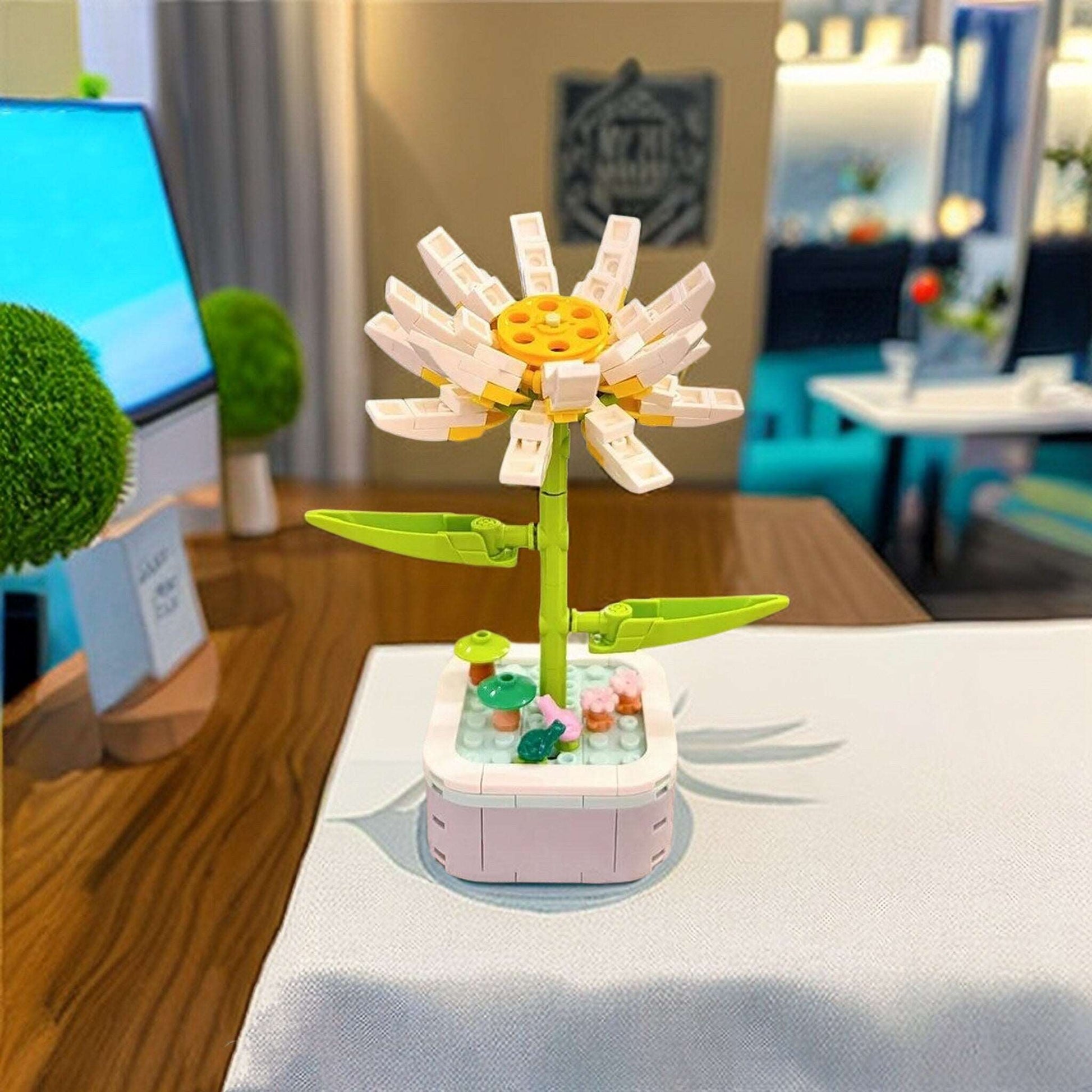 Daisy - DIY Floral Bliss: Craft Your Own Eternal Garden with Flower Building Block Kits - Builditfy