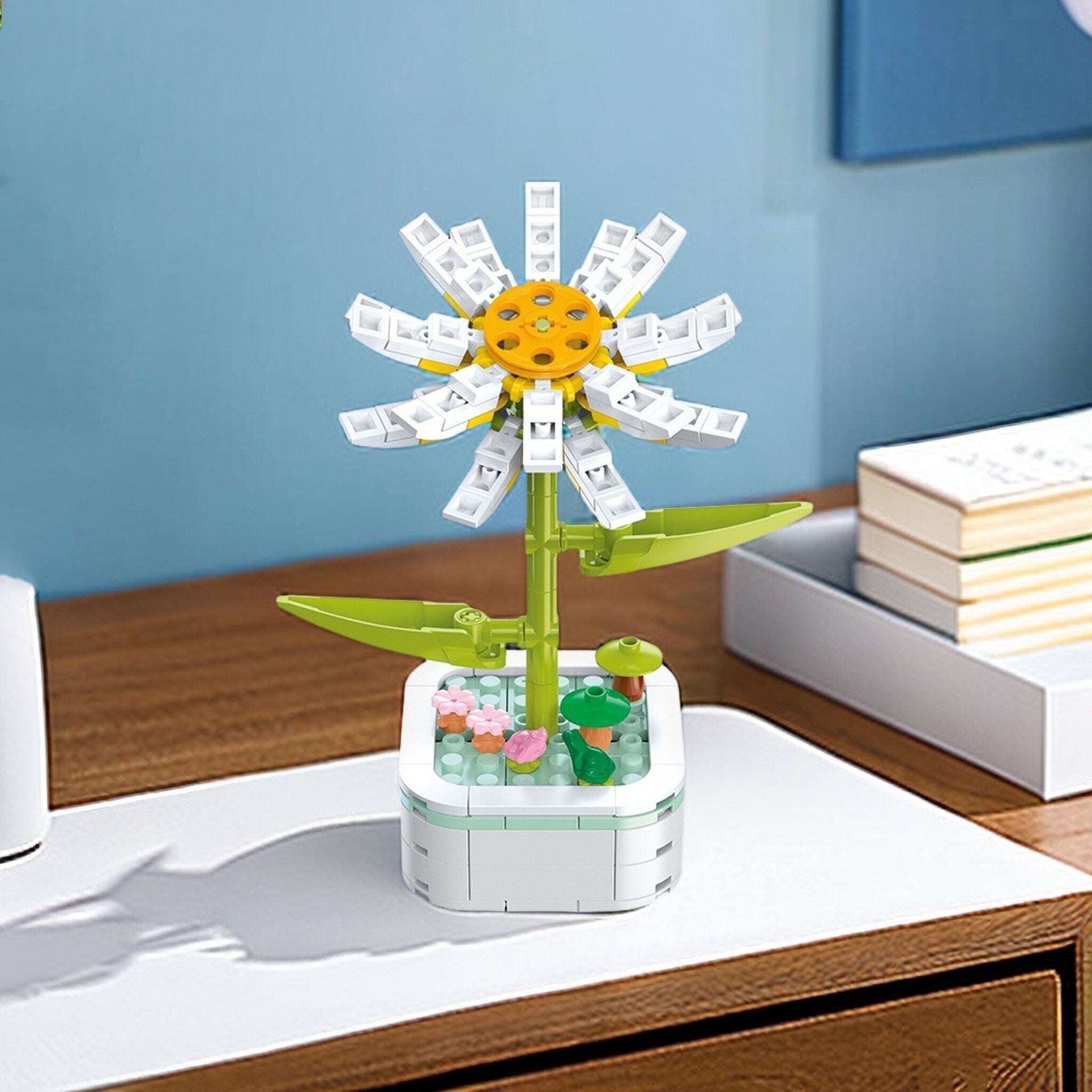 Daisy - DIY Floral Bliss: Craft Your Own Eternal Garden with Flower Building Block Kits - Builditfy