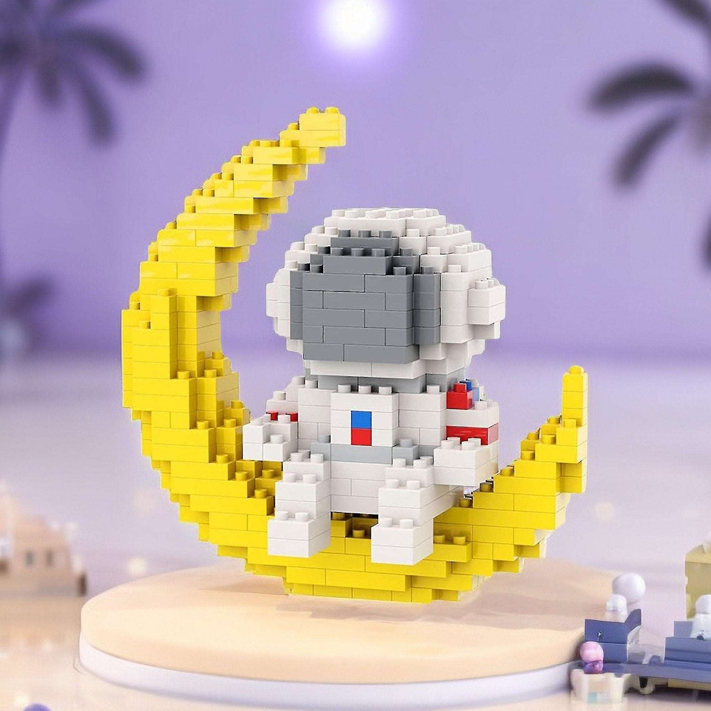 DIY Galactic Space Explorer Mini Brick Sets - Astronaut Figures Nano Blocks Building Kits with Glowing Feature - Builditfy