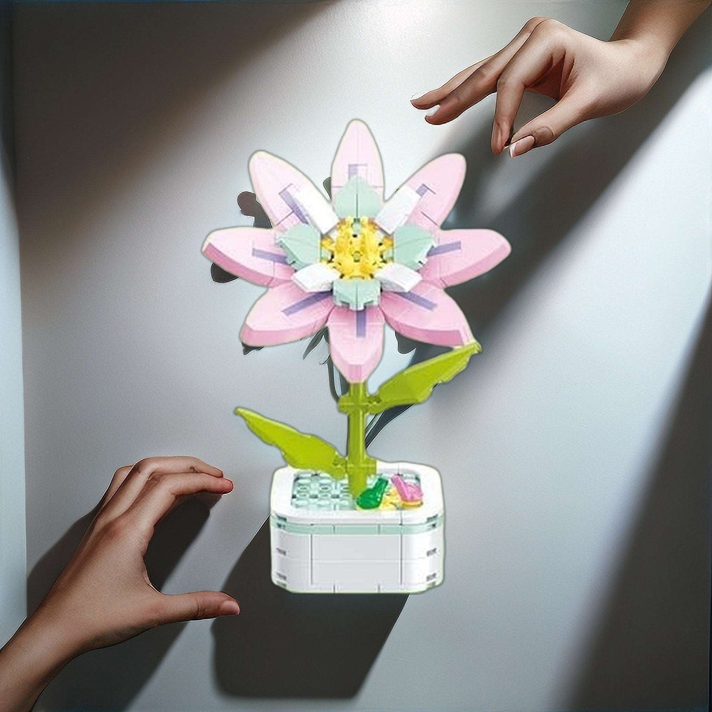 GIFT SET - Gardenia DIY Floral Bliss: Craft Your Own Eternal Garden with Flower Building Block Kits - Builditfy