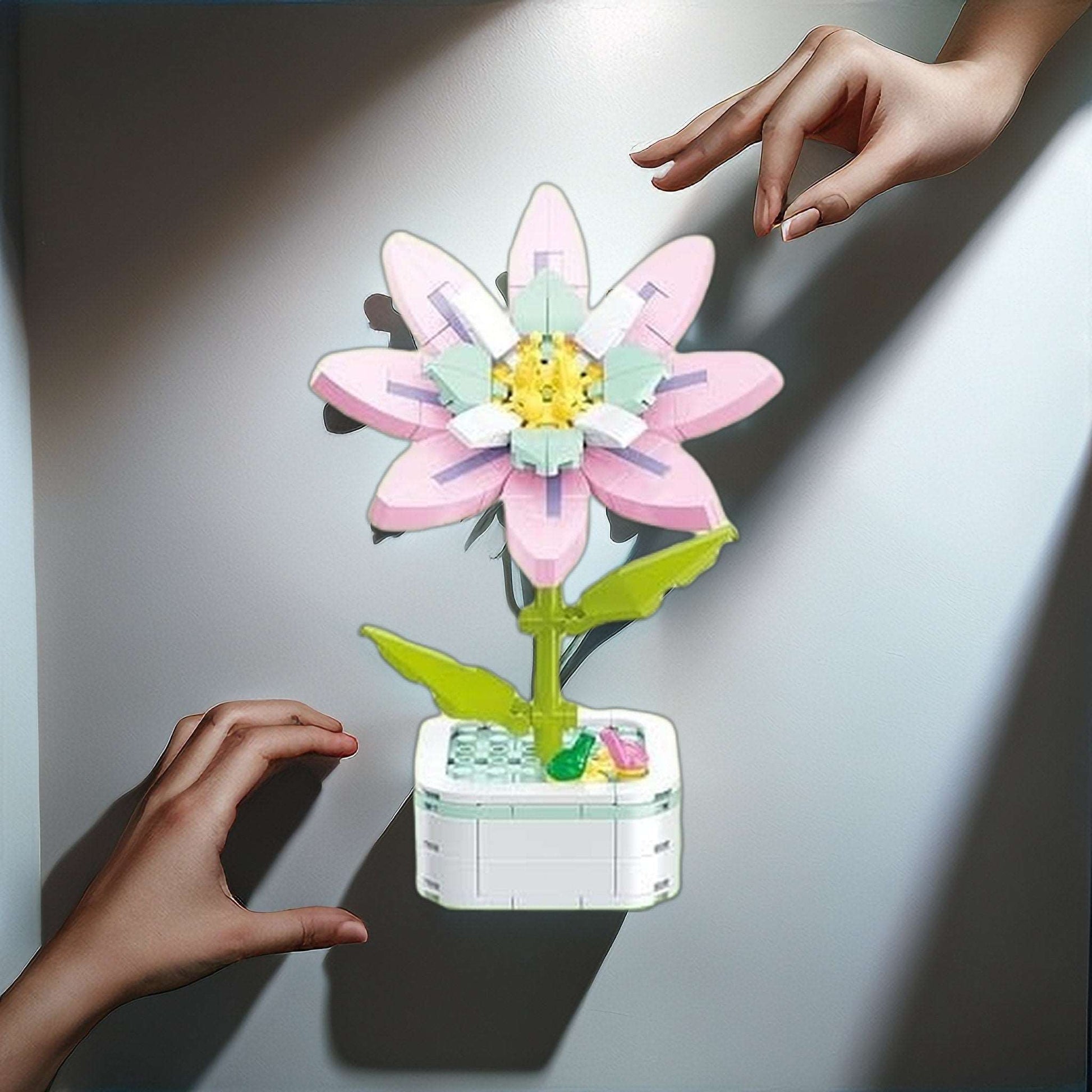 GIFT SET - Gardenia DIY Floral Bliss: Craft Your Own Eternal Garden with Flower Building Block Kits - Builditfy