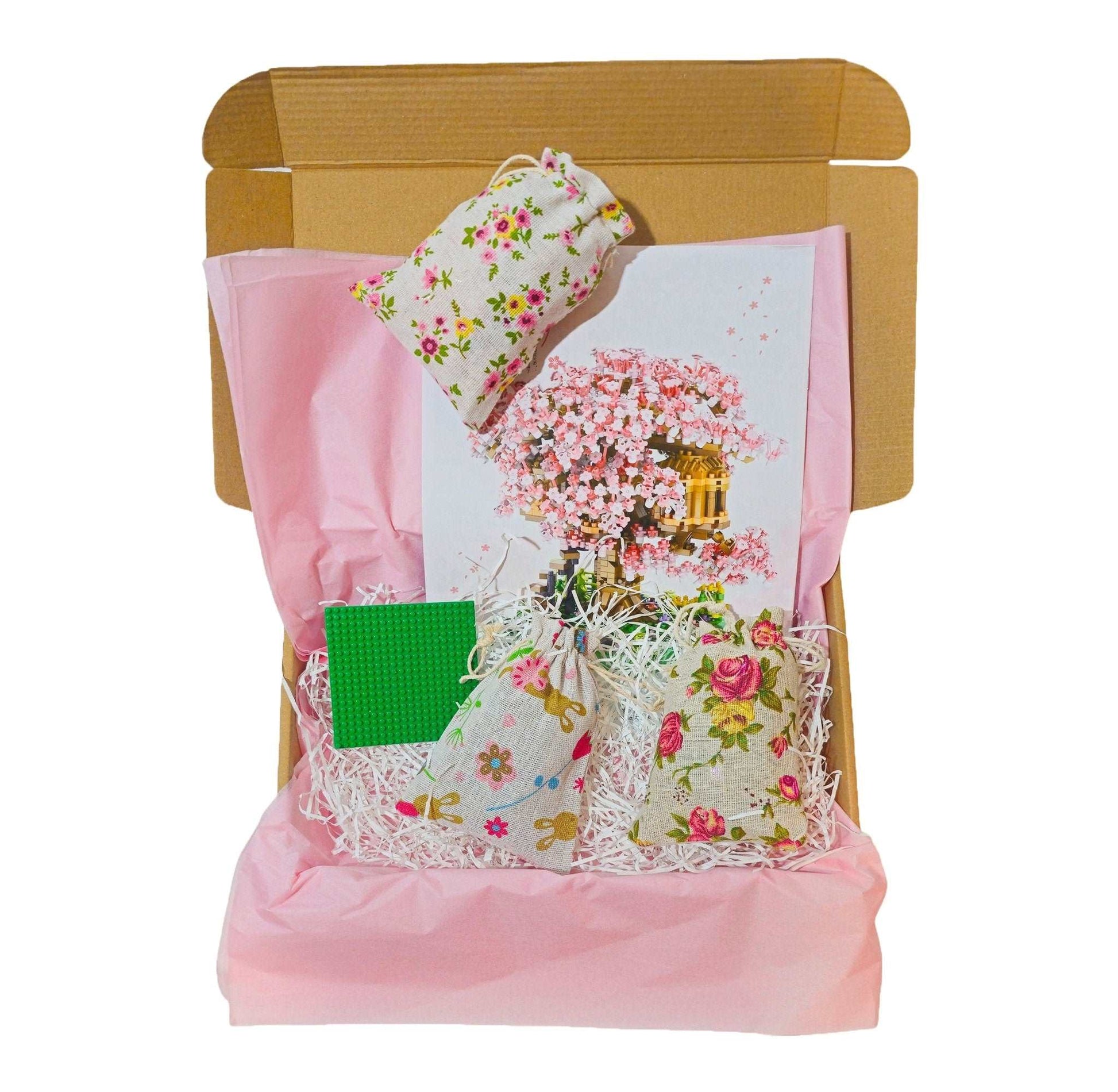 Build-Your-Own Enchanting Cherry Blossom Treehouse Building Kit - 2008 pcs, Detailed Collectible Model - Perfect for Experienced Builders - Builditfy