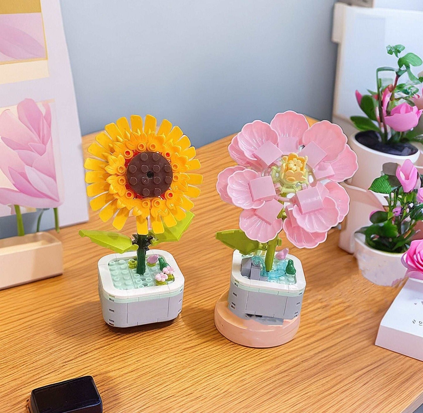 Sun Flower (Helianthus) - DIY Floral Bliss: Craft Your Own Eternal Garden with Flower Building Block Kits - Builditfy