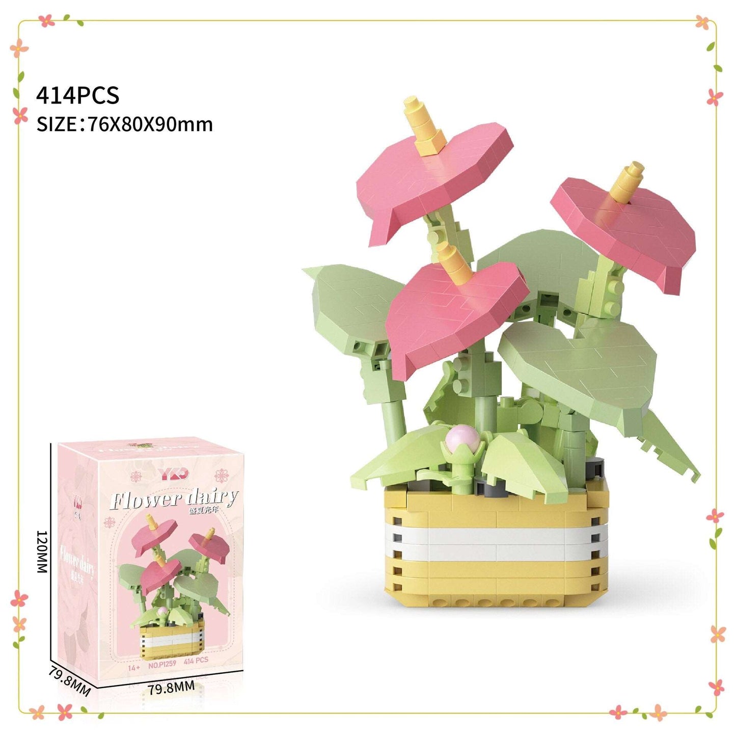 Creative DIY Botanical Flower Sets - Build-Your-Own Garden, Home Decor & Gift Idea, Option 1-6 - Builditfy