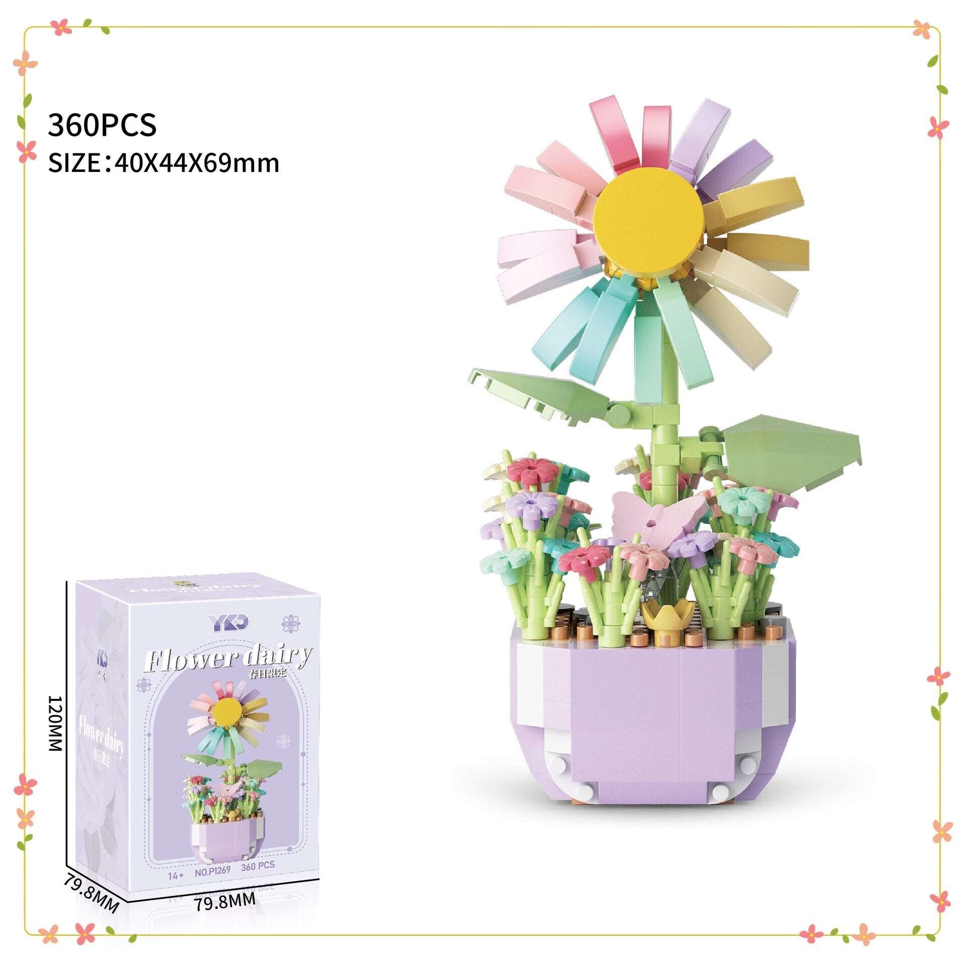 Creative DIY Botanical Flower Sets - Build-Your-Own Garden, Home Decor & Gift Idea, Option 7-12 - Builditfy