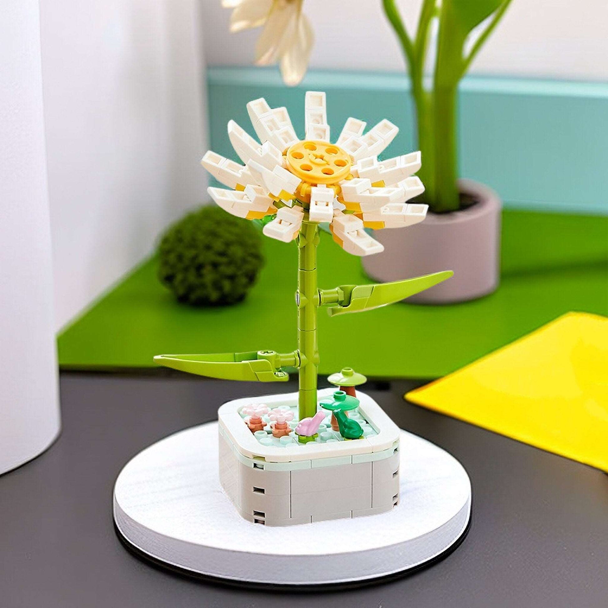 Daisy - DIY Floral Bliss: Craft Your Own Eternal Garden with Flower Building Block Kits - Builditfy