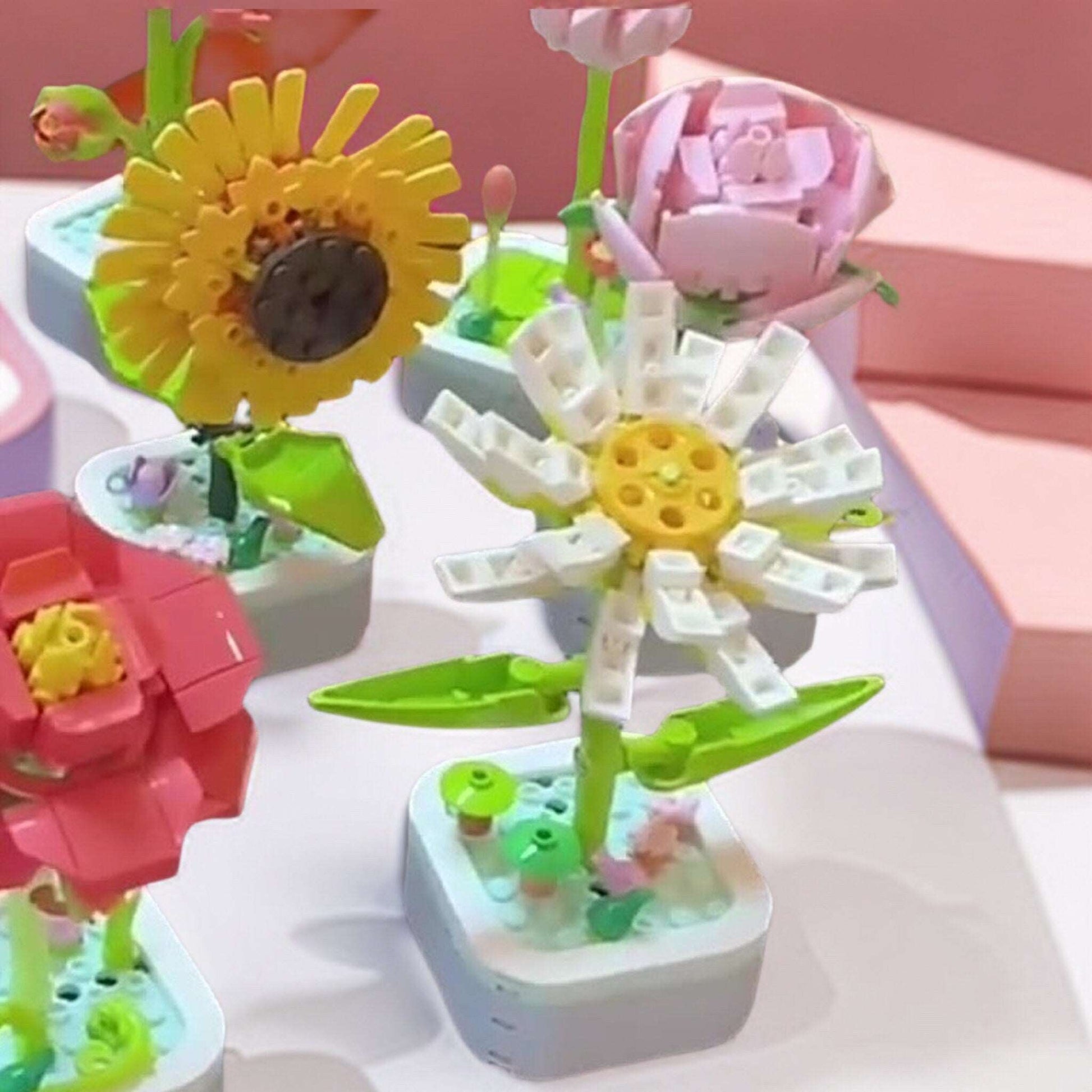 Daisy - DIY Floral Bliss: Craft Your Own Eternal Garden with Flower Building Block Kits - Builditfy