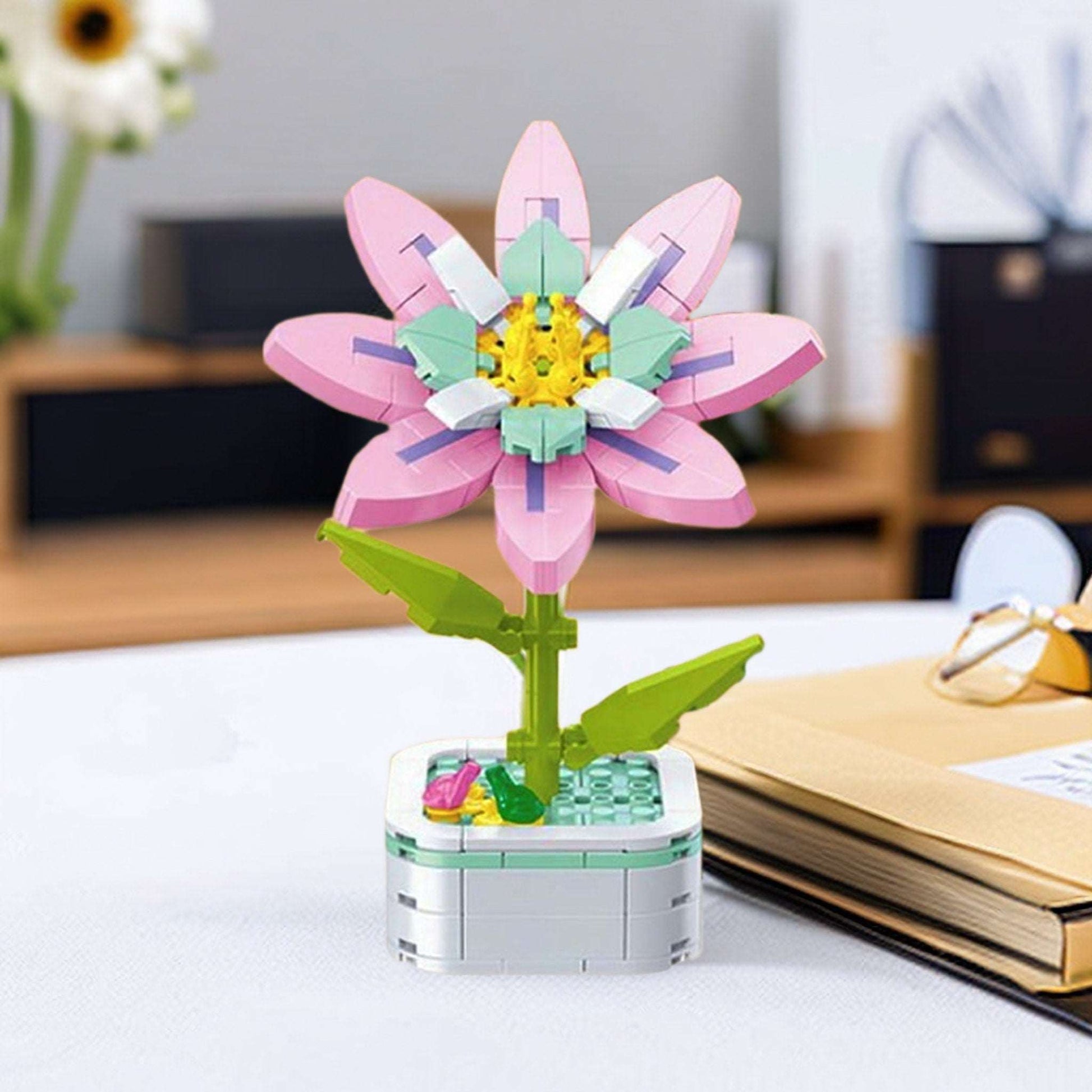 Gardenia DIY Floral Bliss: Craft Your Own Eternal Garden with Flower Building Block Kits - Builditfy