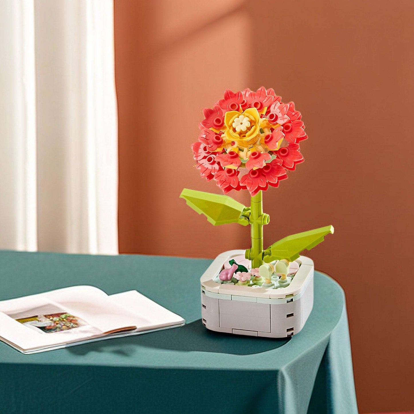 GIFT SET - Agapanthus DIY Floral Bliss: Craft Your Own Eternal Garden with Flower Building Block Kits - Builditfy