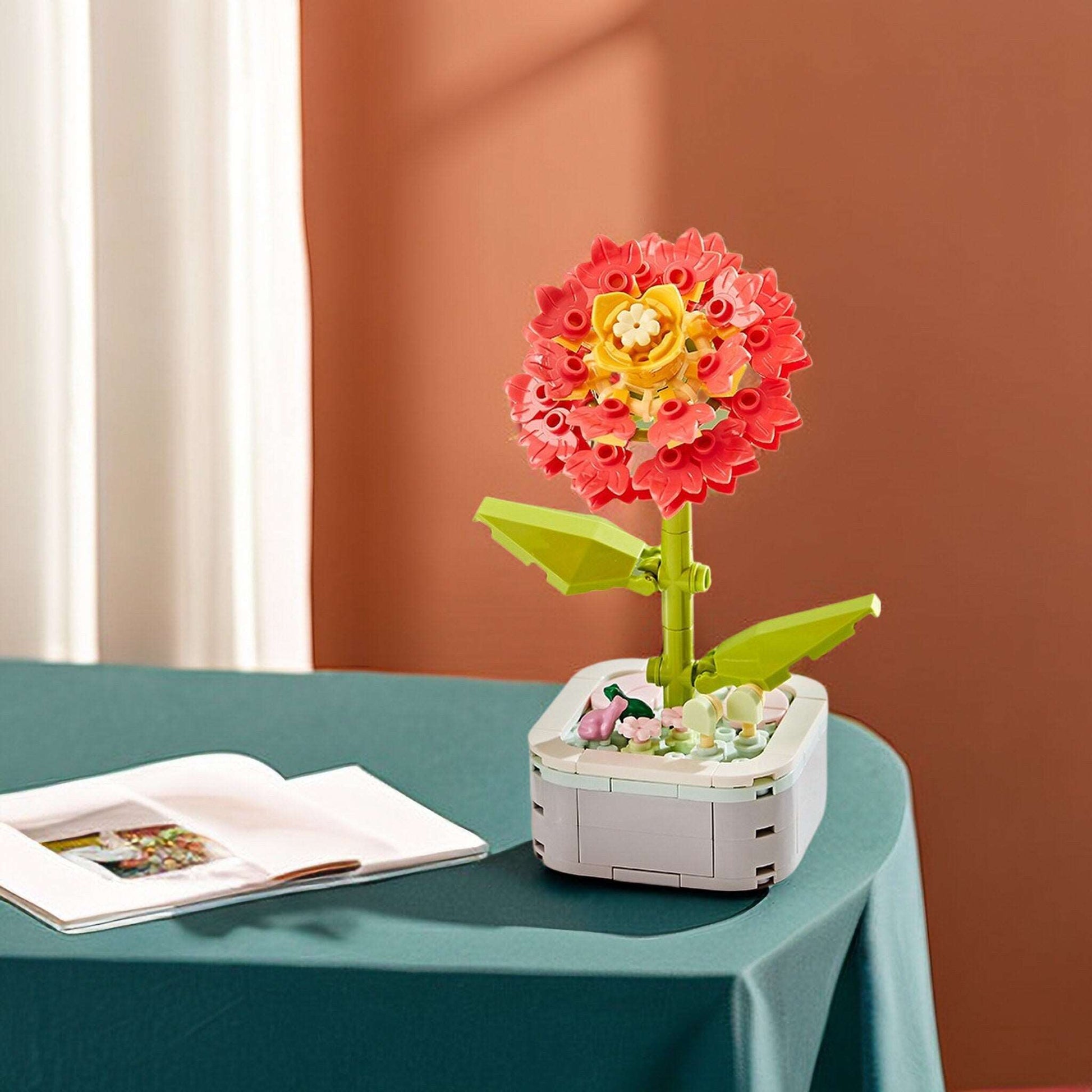 GIFT SET - Agapanthus DIY Floral Bliss: Craft Your Own Eternal Garden with Flower Building Block Kits - Builditfy