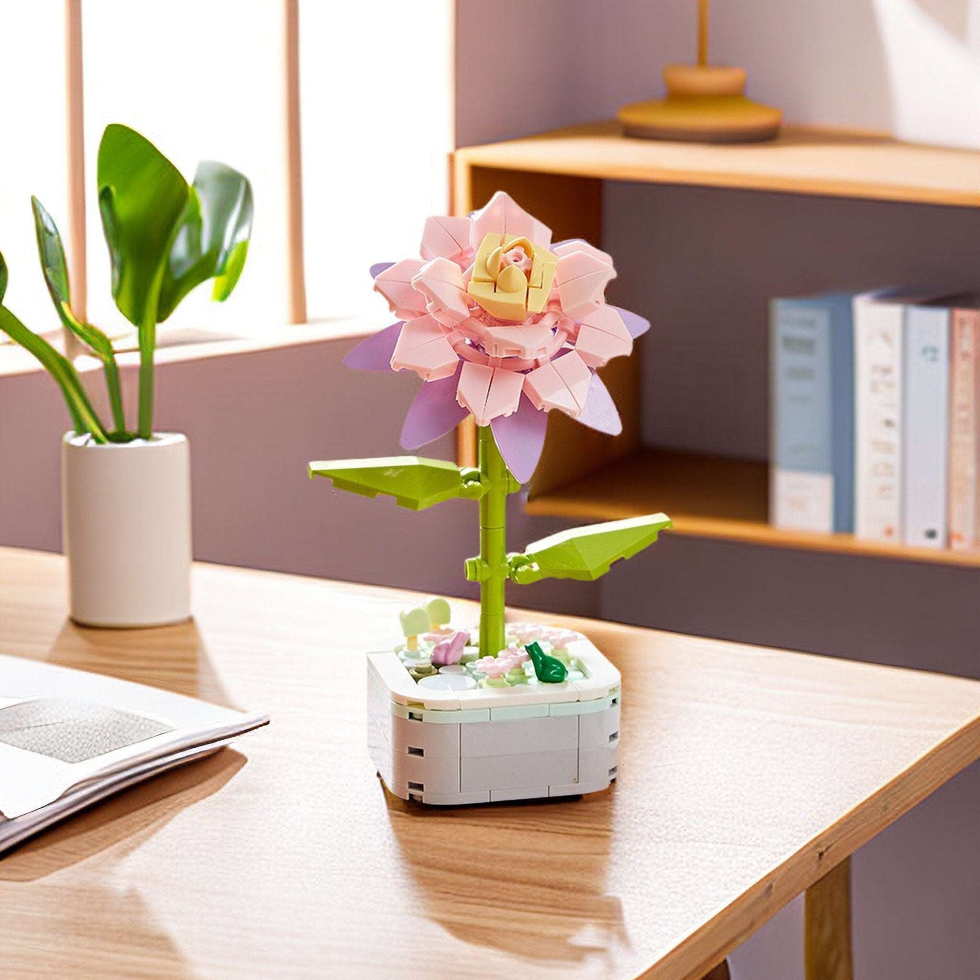 GIFT SET - Epiphyllum Cactus DIY Floral Bliss: Craft Your Own Eternal Garden with Flower Building Block Kits - Builditfy