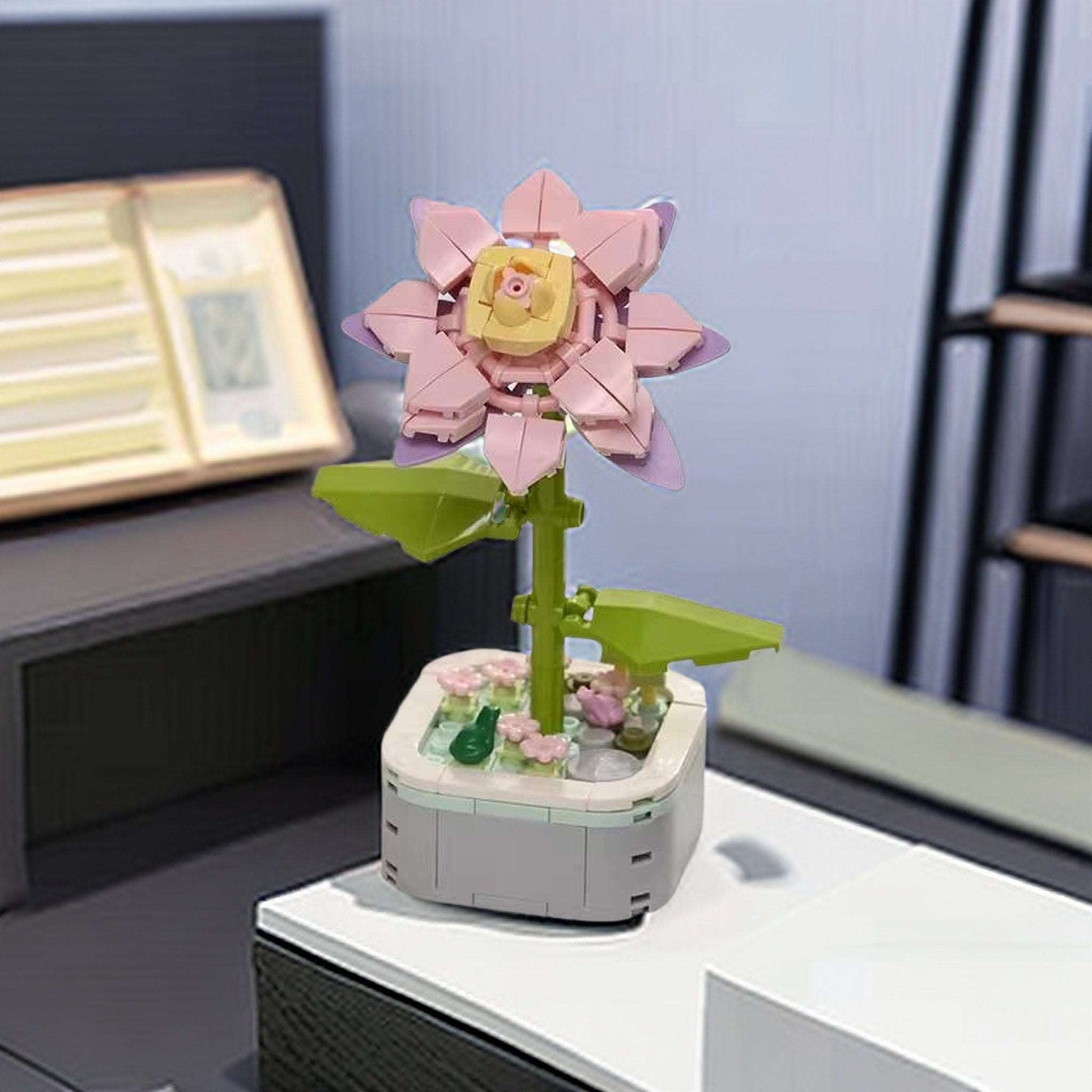 GIFT SET - Epiphyllum Cactus DIY Floral Bliss: Craft Your Own Eternal Garden with Flower Building Block Kits - Builditfy