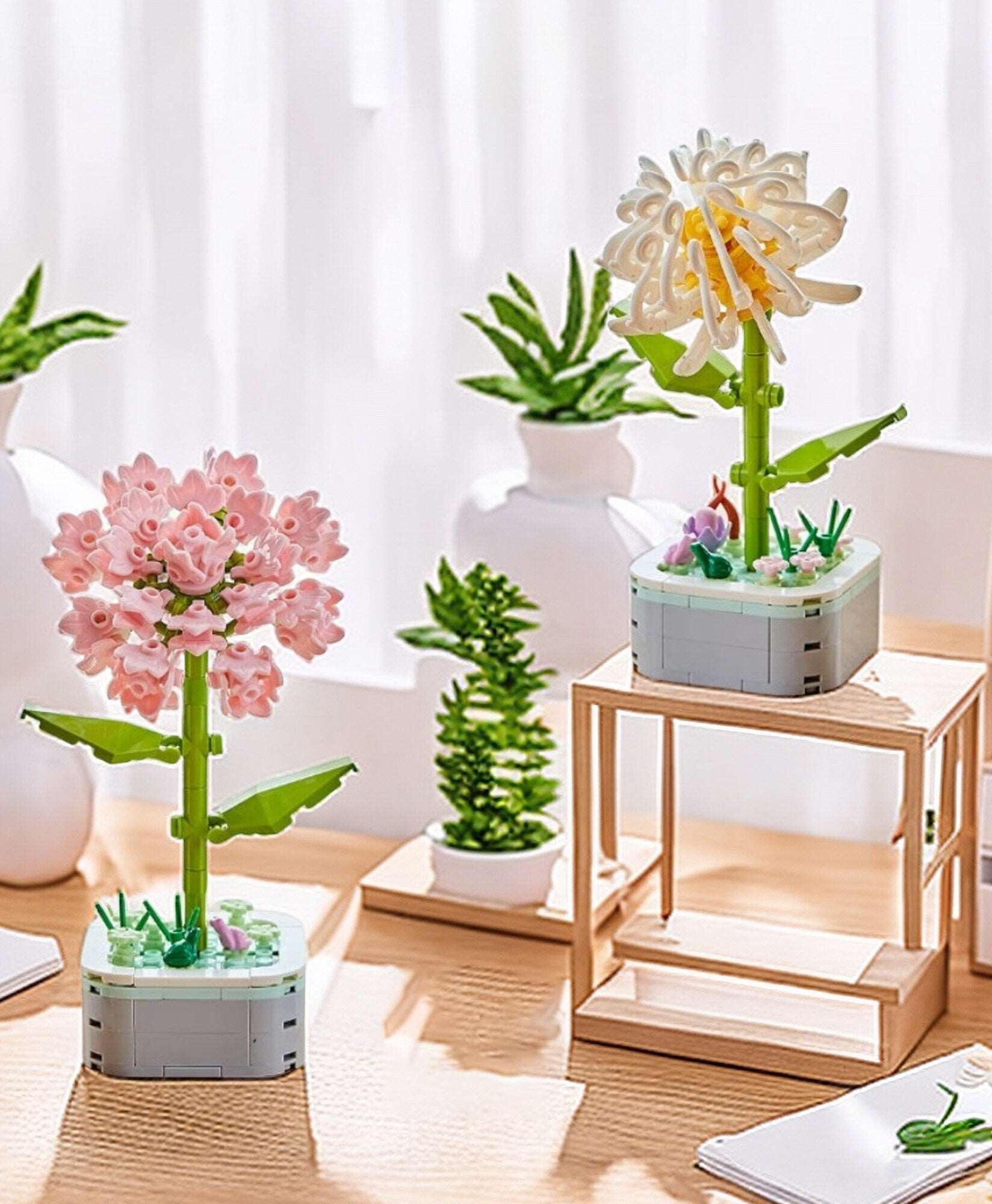 DIY Flower Building Blocks: Carnation Bricks (Mother's Day Gift) - Builditfy