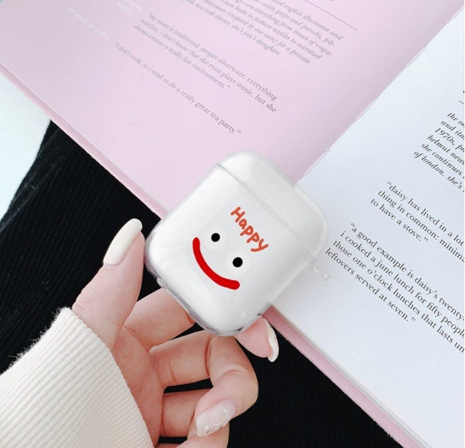 Smiley Face AirPods Case - Cute Protective Cover for AirPods 1, 2 & Pro (1st Gen) - Charming Earbud Accessory - Builditfy