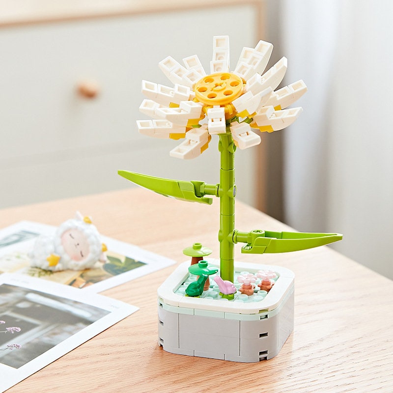 GIFT SET - DIY Flower Building Blocks: Eternal Blooms for Your Home Decor and Indoor Garden - Builditfy