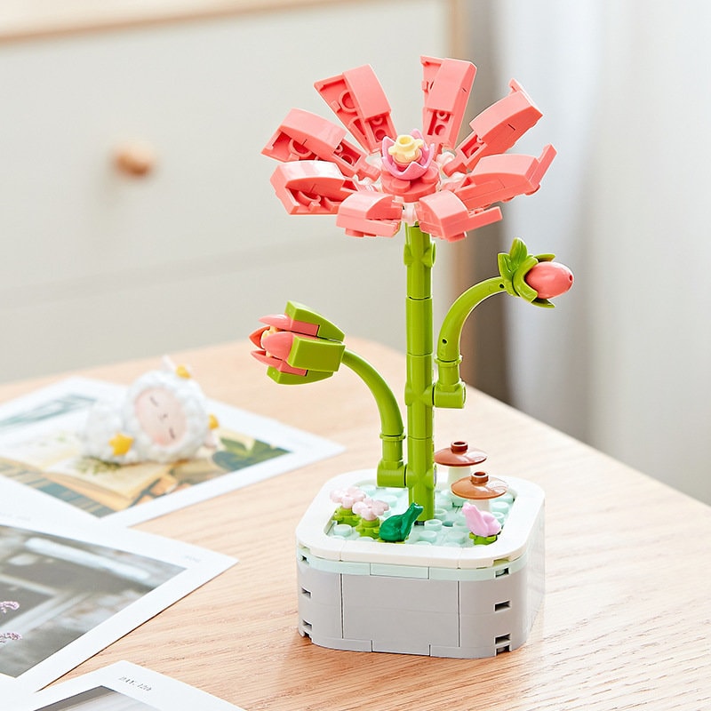 DIY Flower Building Blocks: Eternal Blooms for Your Home Decor and Indoor Garden - Builditfy