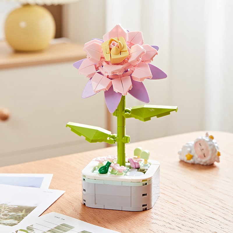 DIY Floral Bliss: Craft Your Own Eternal Garden with Flower Building Block Kits - Builditfy