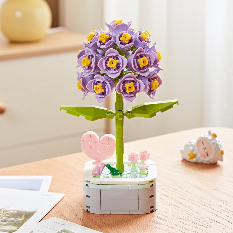 GIFT SET - DIY Floral Bliss: Craft Your Own Eternal Garden with Flower Building Block Kits - Builditfy