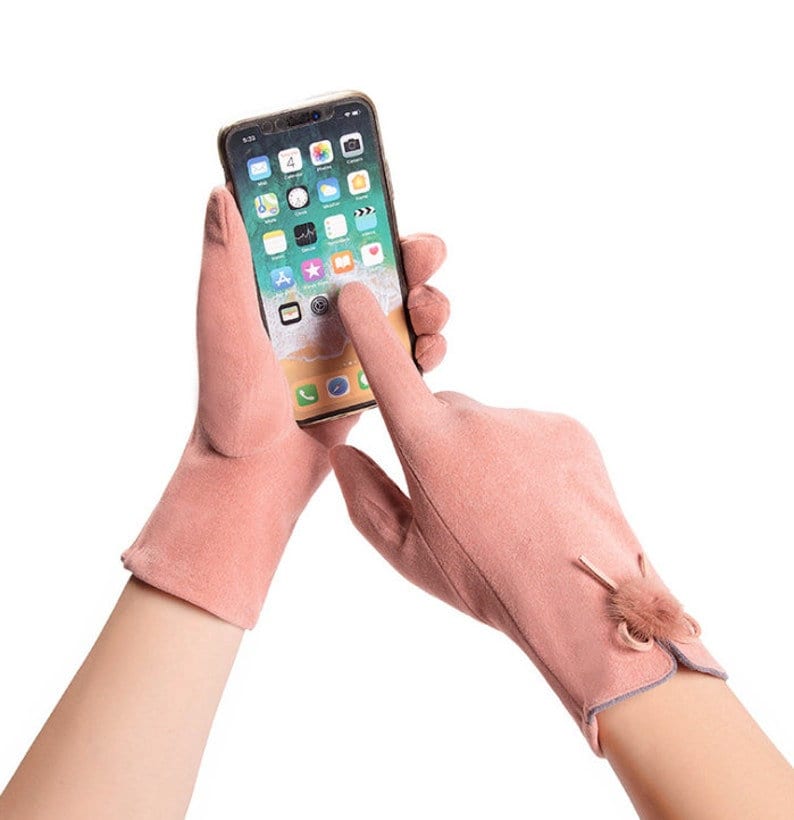 Touchscreen Gloves for Women - Thin Cotton Gloves for Smartphone Use - Builditfy