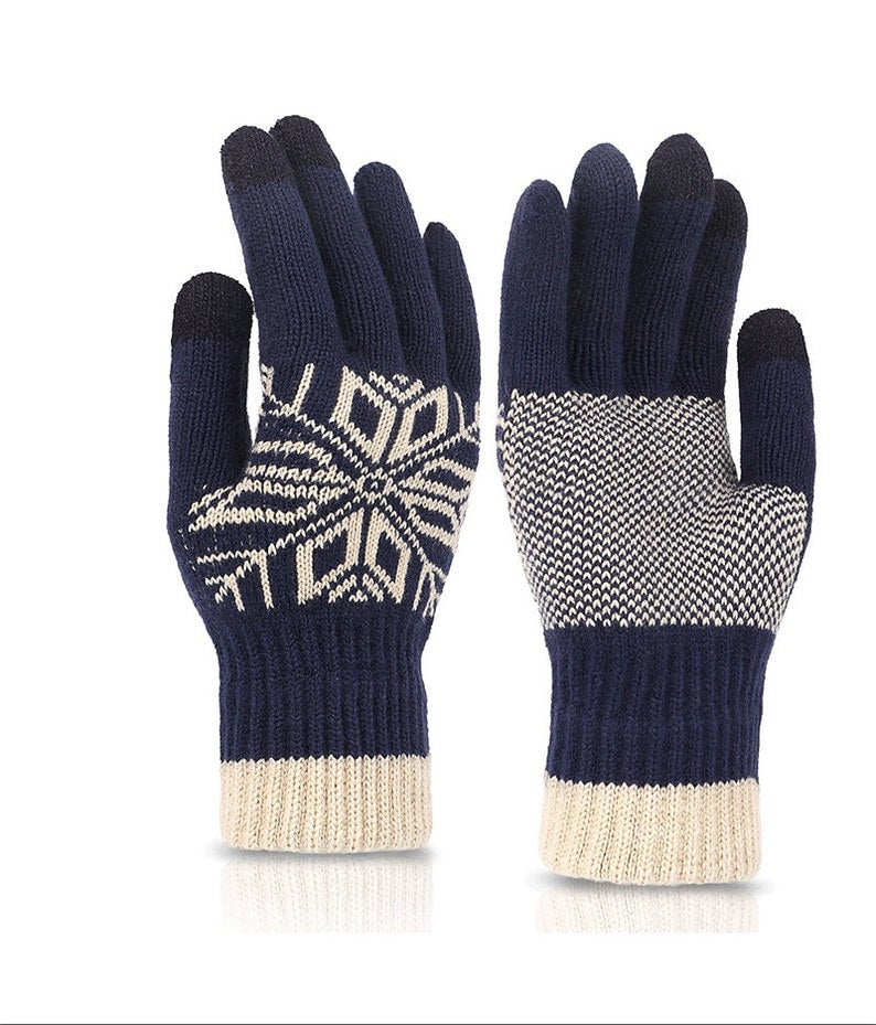 Unisex Winter Nap Gloves for Men and Women, Warm and Cozy Cotton Gloves for Smartphone Users - Builditfy