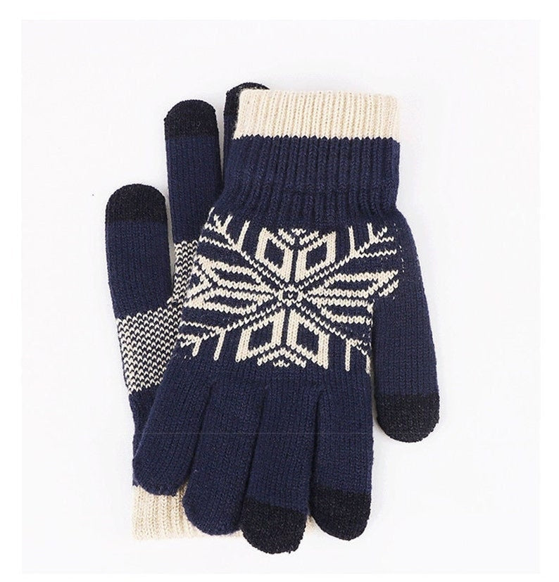 Unisex Winter Nap Gloves for Men and Women, Warm and Cozy Cotton Gloves for Smartphone Users - Builditfy
