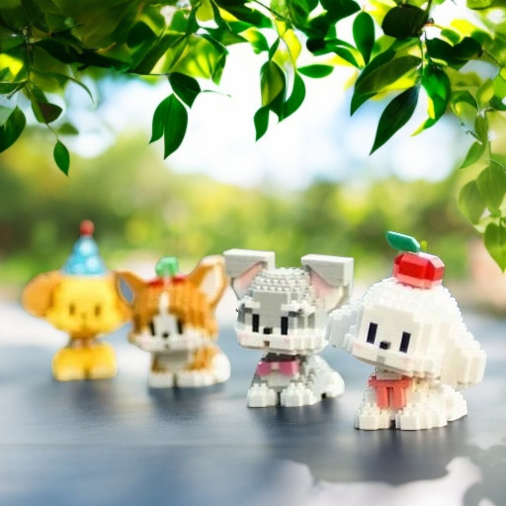 DIY Adorable Interchangeable Pose Dog Nano Blocks Building Kit - Collectable Canine Figurines with Dual Assembly Options - Builditfy
