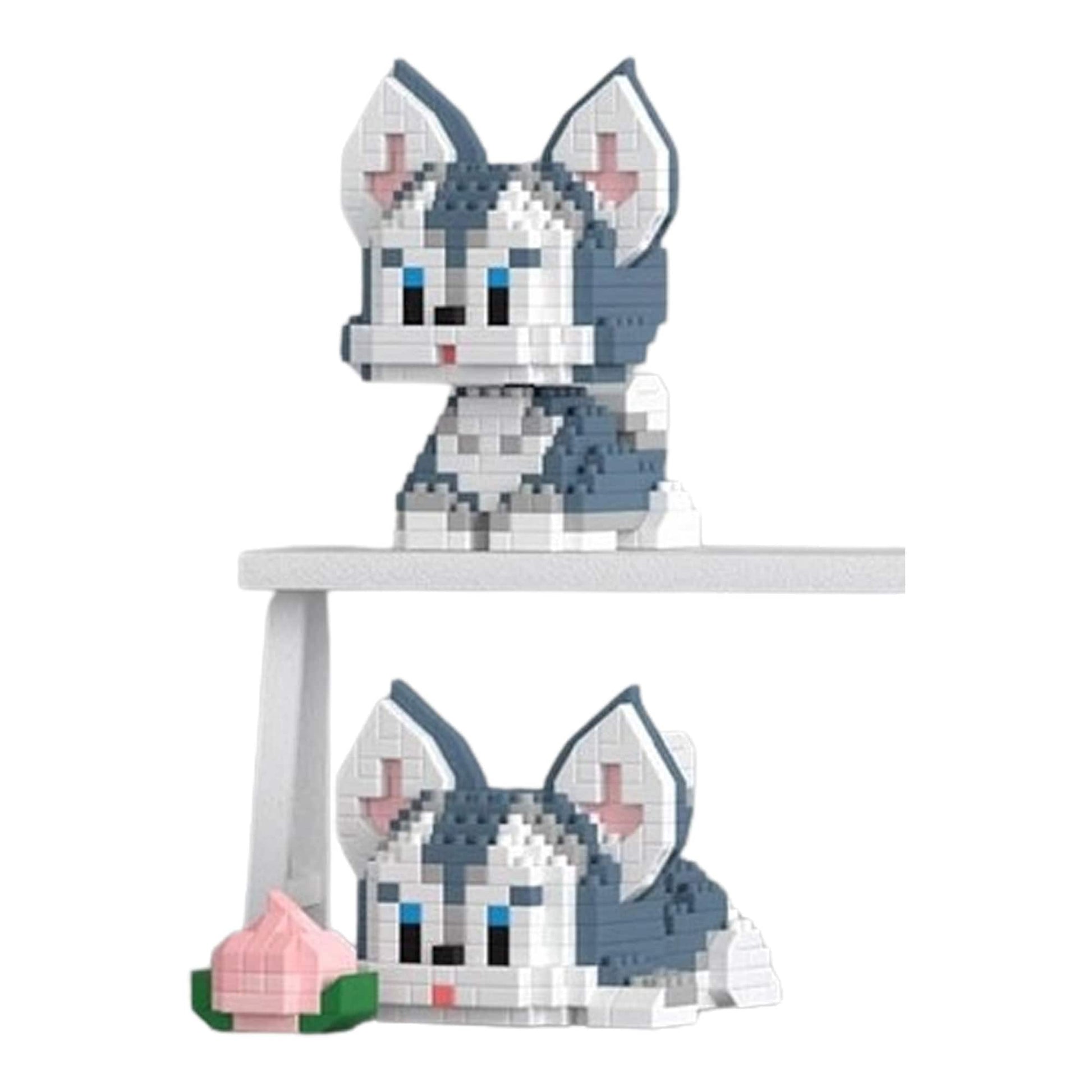 DIY Adorable Interchangeable Pose Dog Nano Blocks Building Kit - Collectable Canine Figurines with Dual Assembly Options - Builditfy
