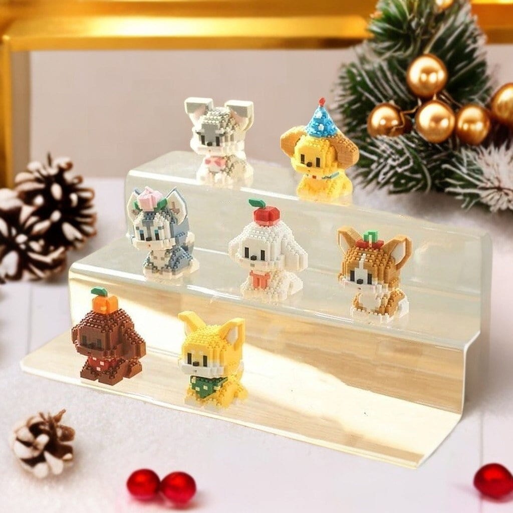 DIY Adorable Interchangeable Pose Dog Nano Blocks Building Kit - Collectable Canine Figurines with Dual Assembly Options - Builditfy