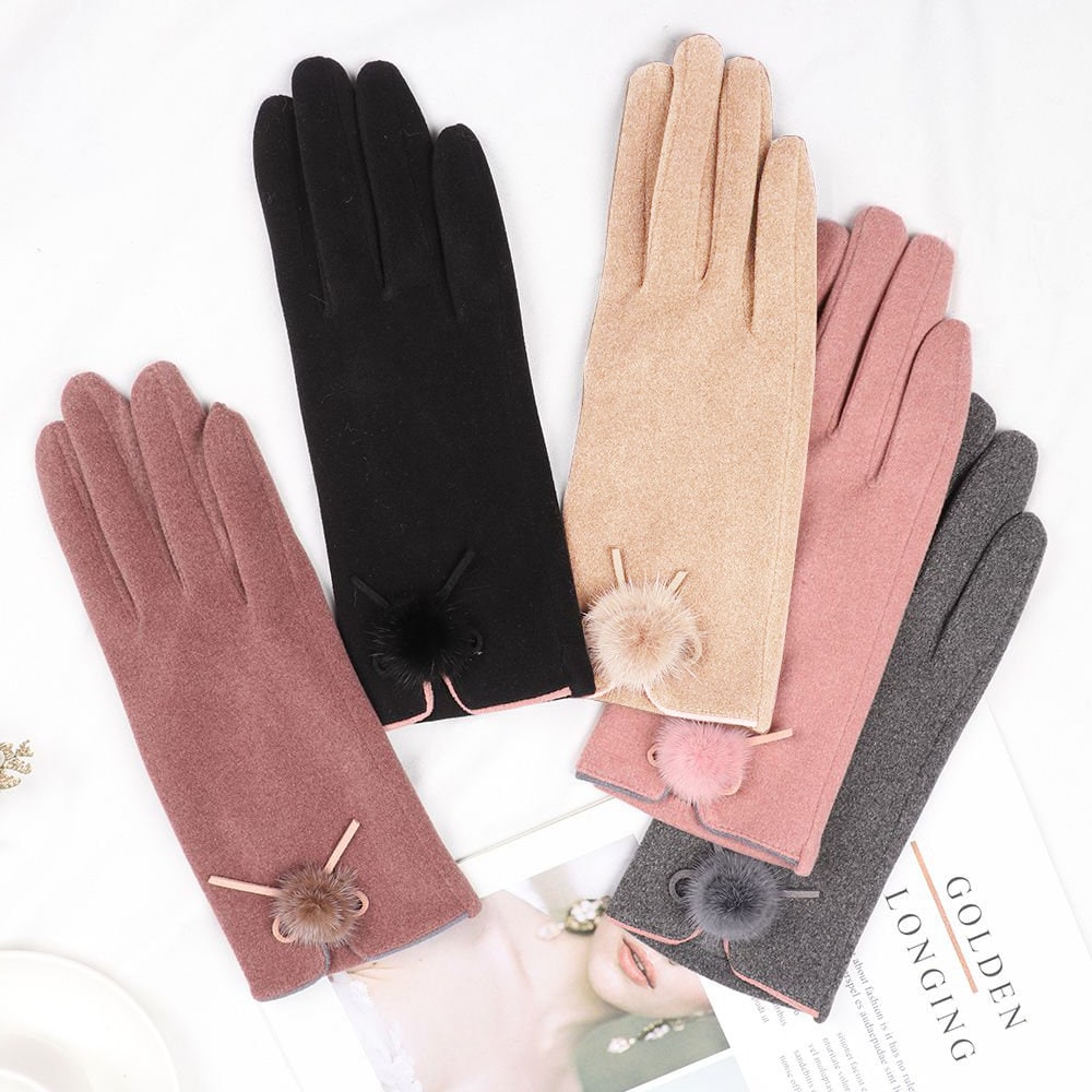 Touchscreen Gloves for Women - Thin Cotton Gloves for Smartphone Use - Builditfy