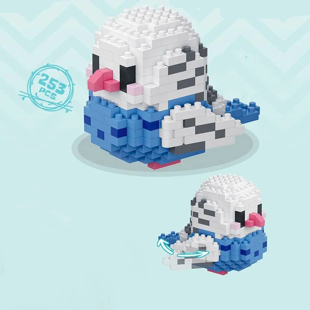 DIY Bird Nano Blocks Brick Sets - Charming Collectible Miniature Bird Figures with Movable Wings - Builditfy