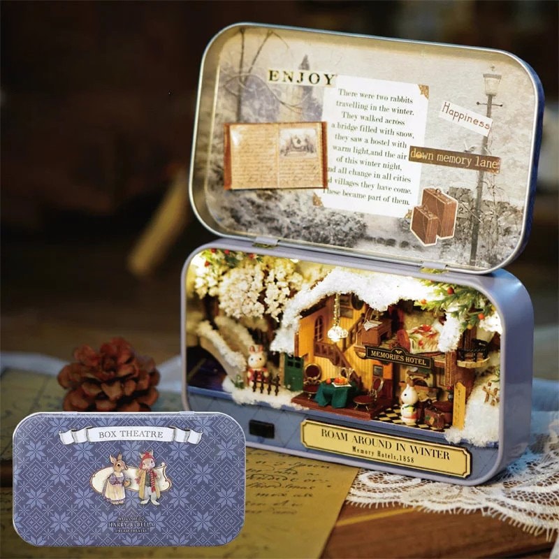 DIY Handmade Miniature Dollhouse Kit - Create Your Own Magical World with Box Theatre Gift (Non-Finished Product) - Builditfy