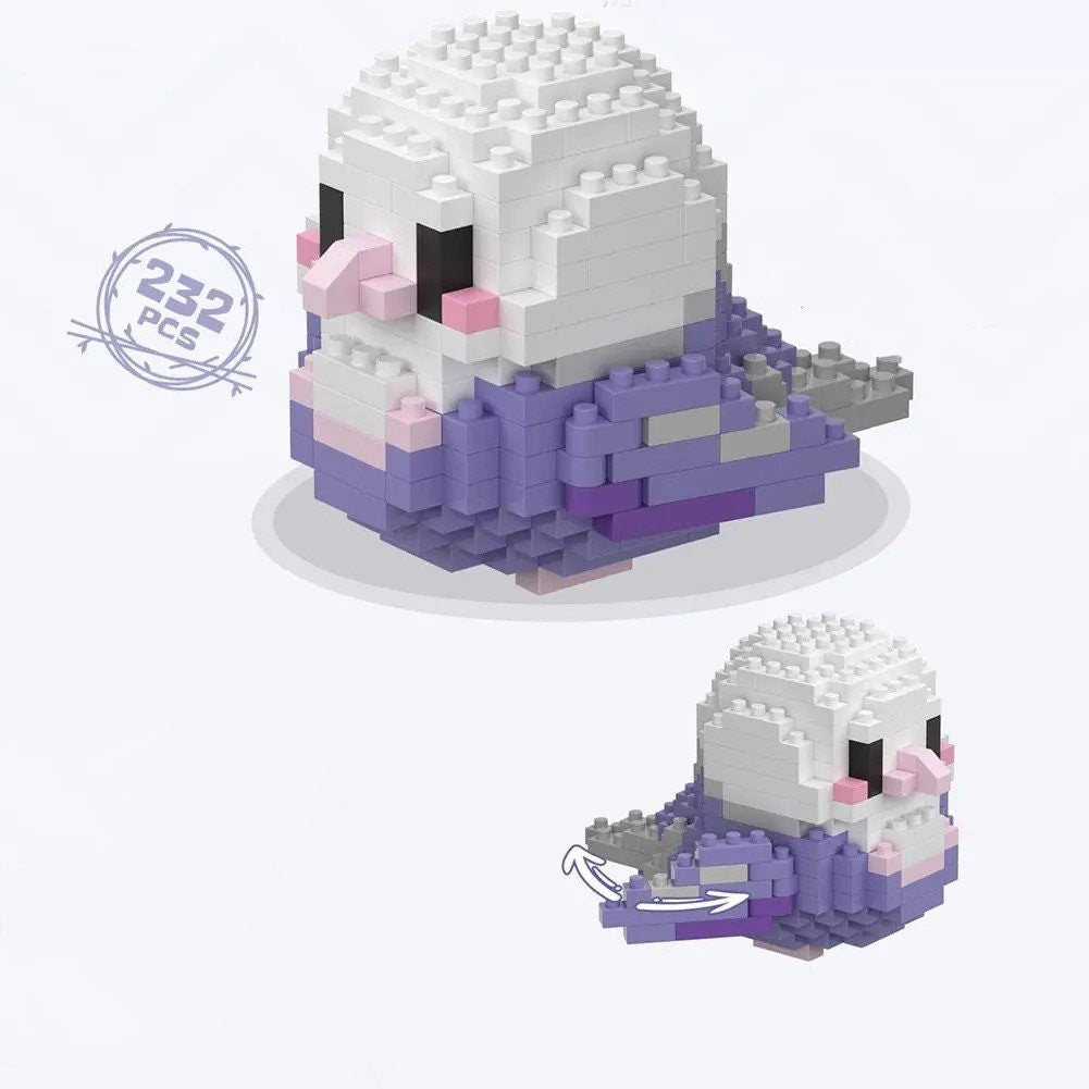 DIY Bird Nano Blocks Brick Sets - Charming Collectible Miniature Bird Figures with Movable Wings - Builditfy